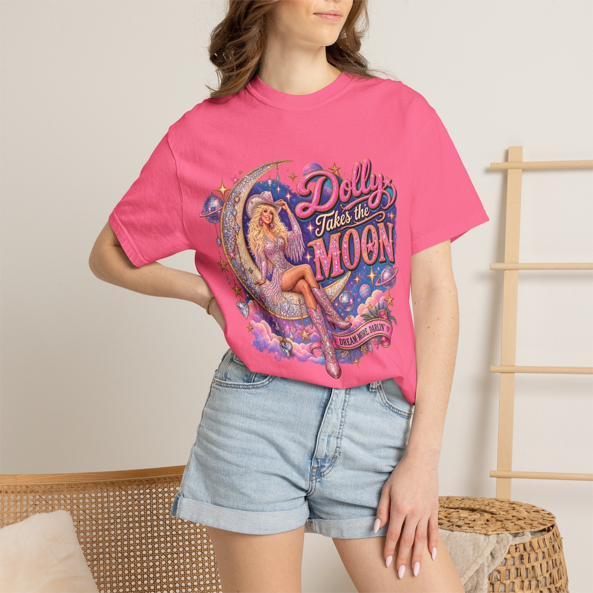 Dolly Takes The Moon Tee