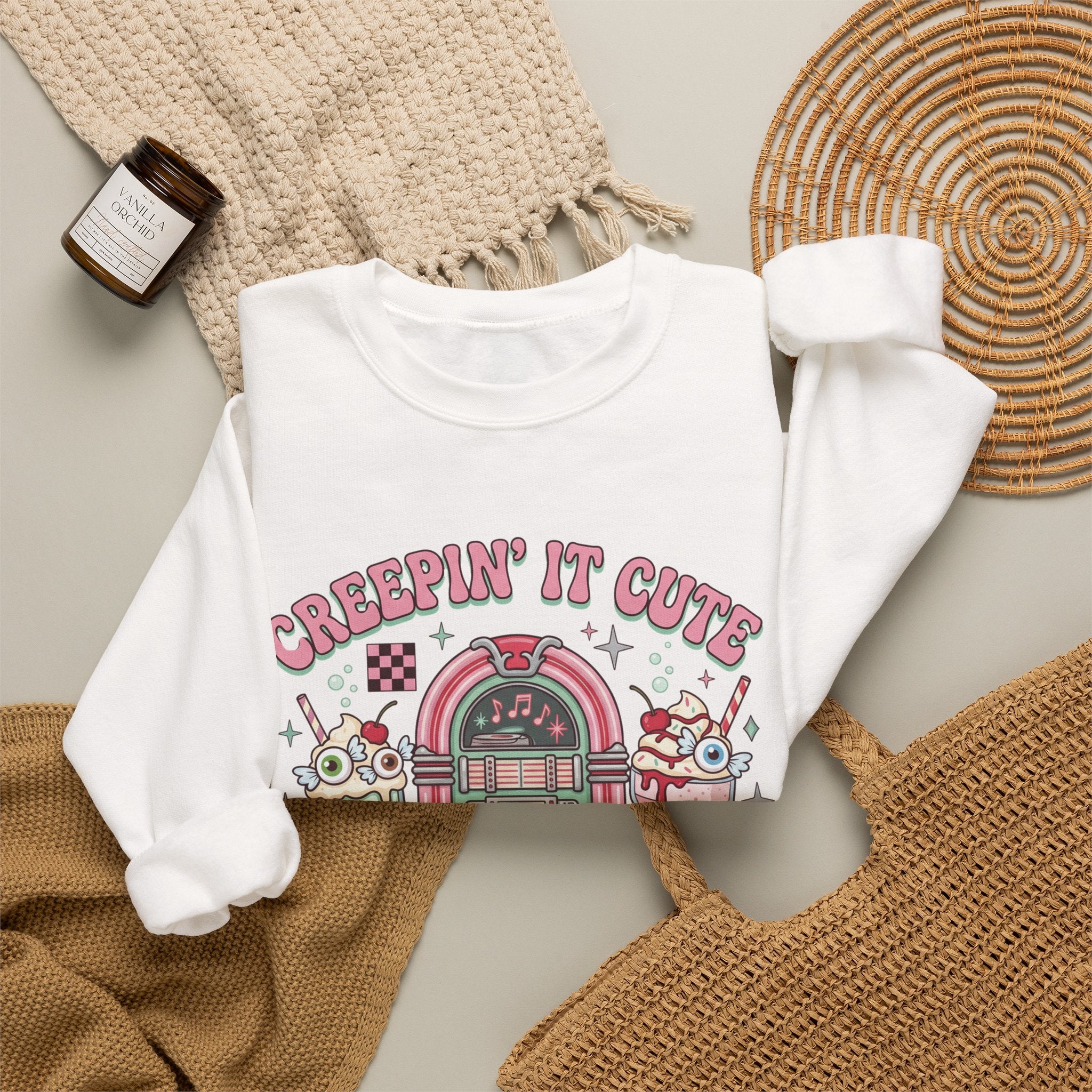 Creepin' It Cute Sweatshirt - Gildan