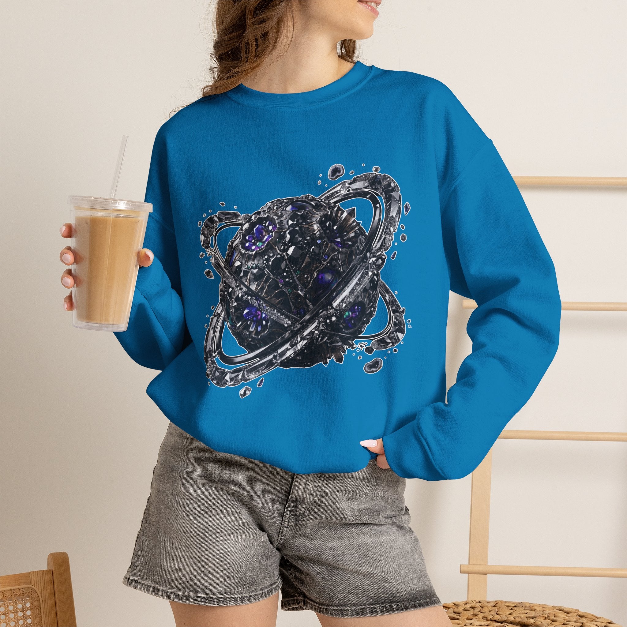 Galactic Planet Sweatshirt - Gildan