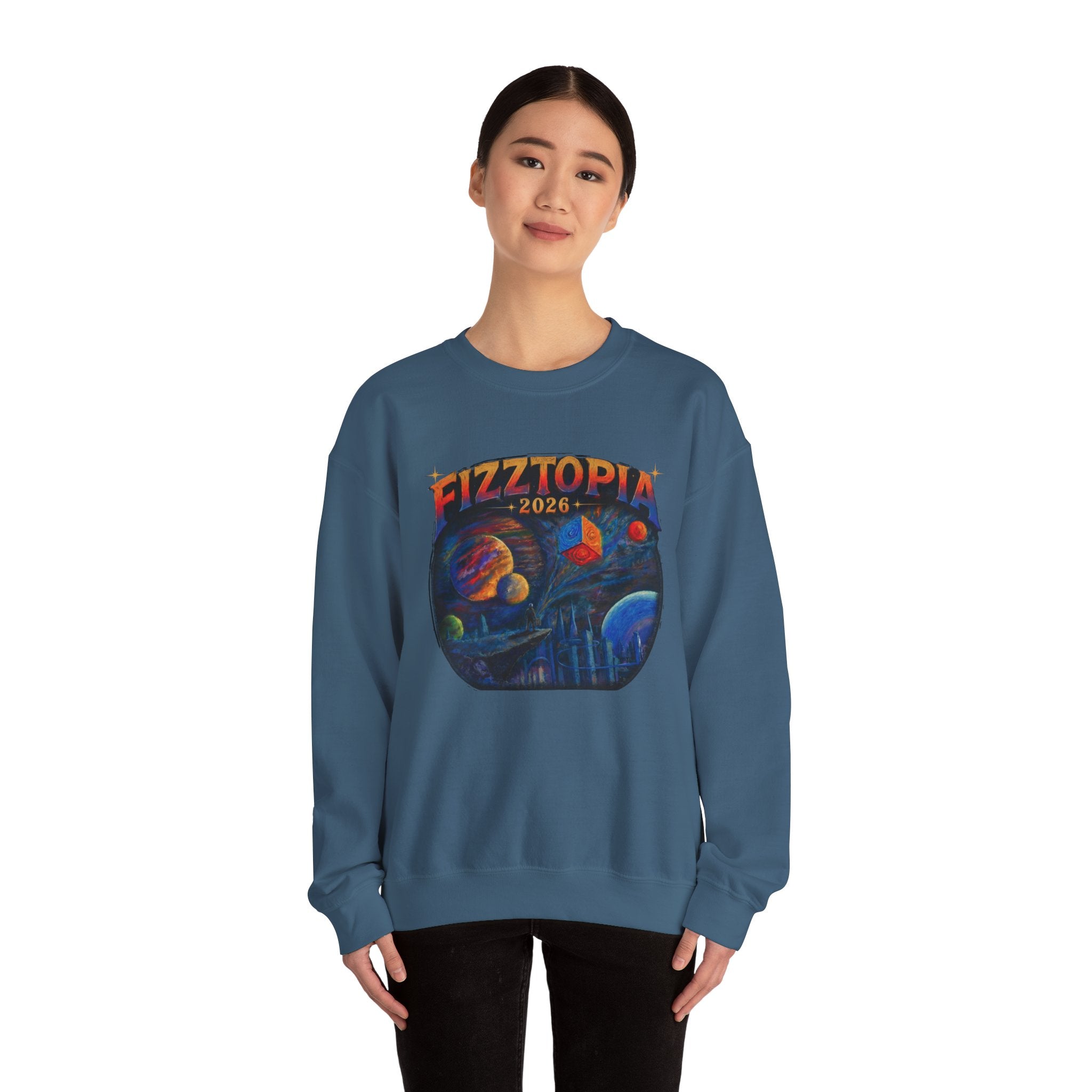Daddy Ring Bomb's Fizztopia Galaxy Sweatshirt - Gildan