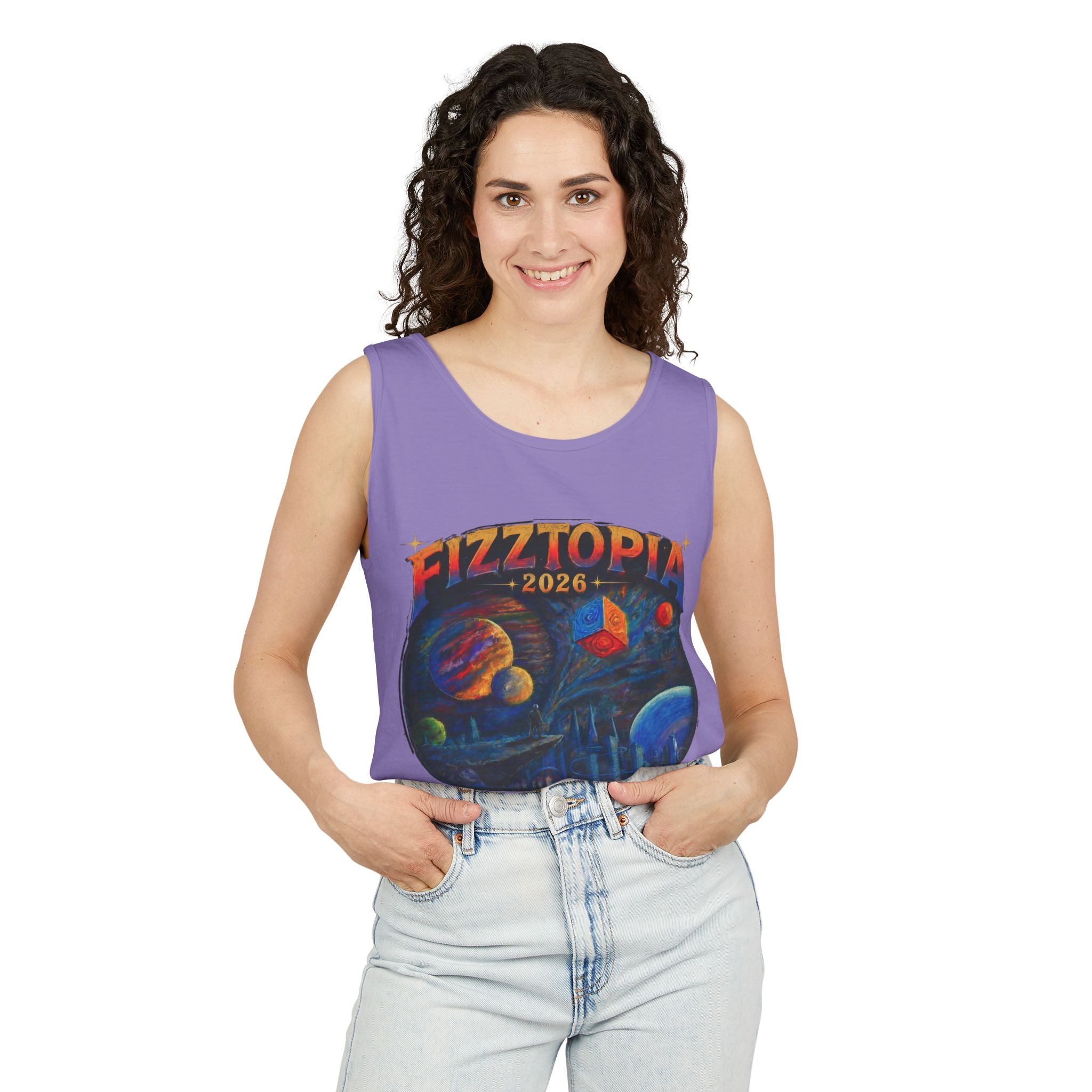 Daddy Ring Bomb's Fizztopia Galaxy Tank - Comfort Colors