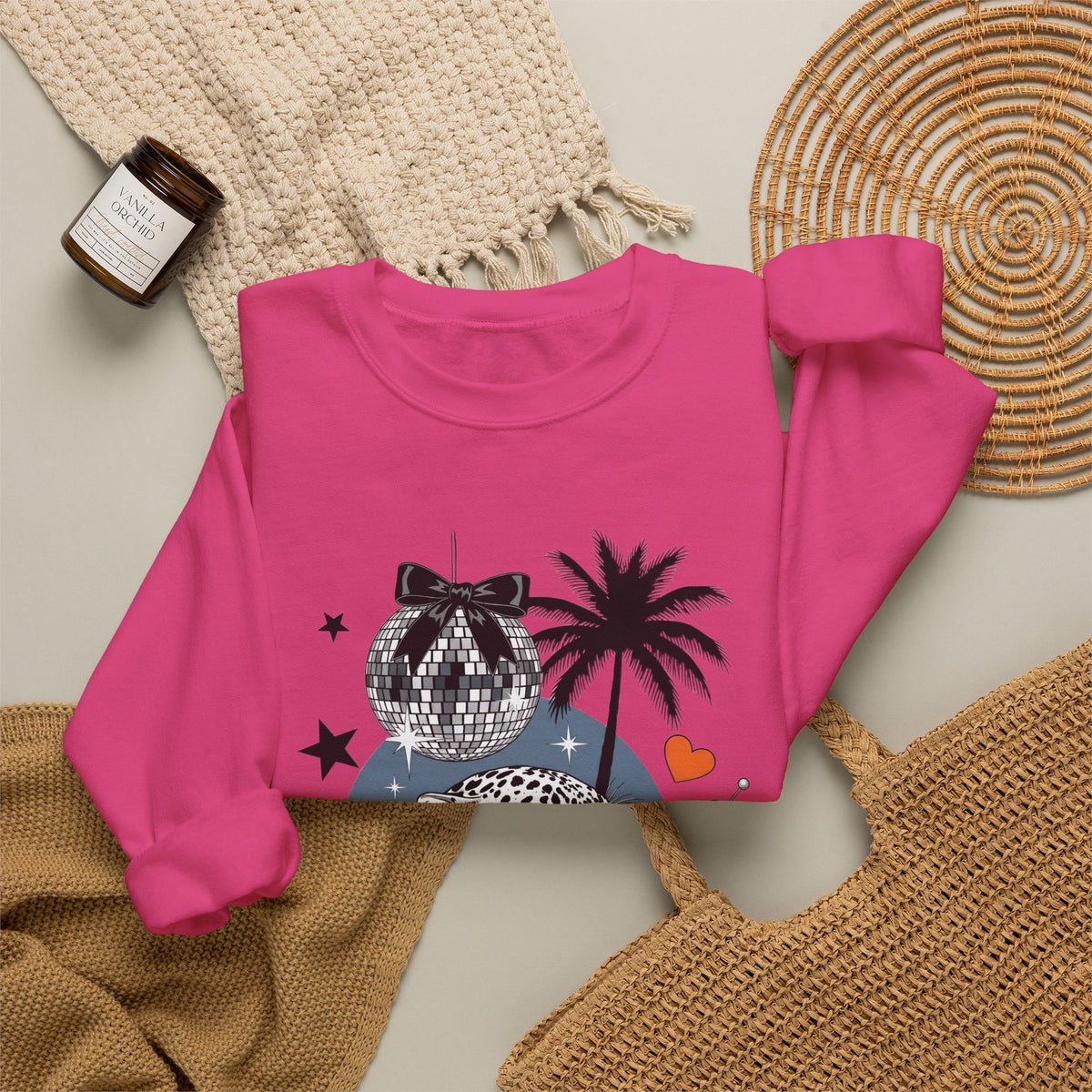 Disco Cheetah Sweatshirt - Gildan