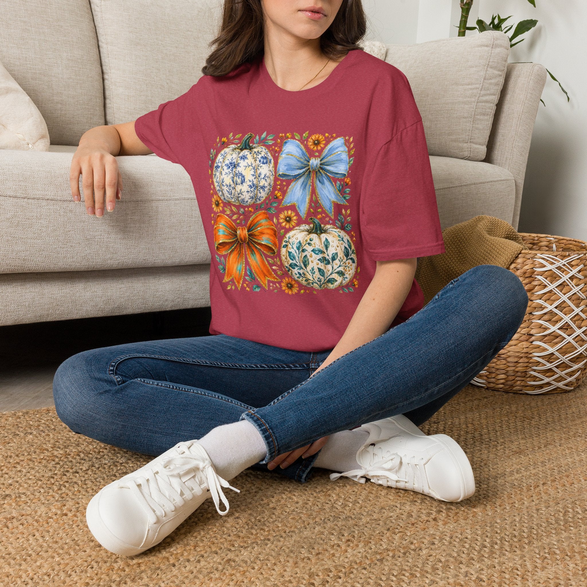 Pumpkin Bows Tee - Gildan