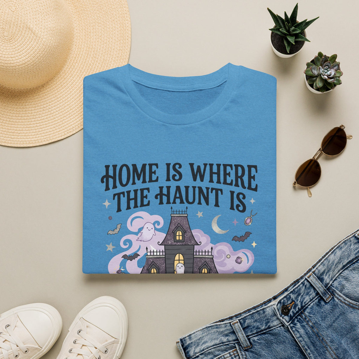Home Is Where The Haunt Is Tee - Gildan