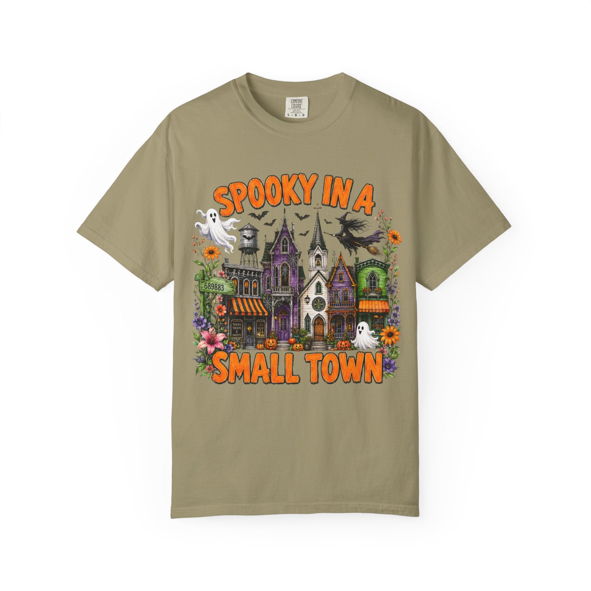 Spooky In A Small Town Tee - Comfort Colors