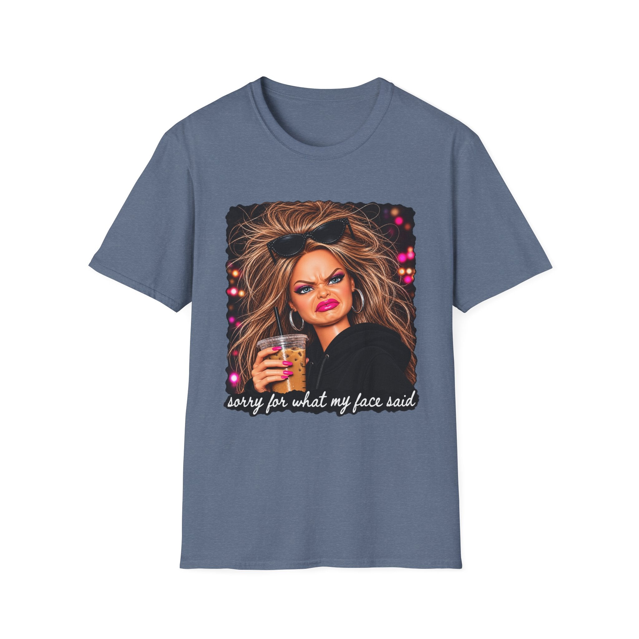 Sorry For What My Face Said Tee - Gildan