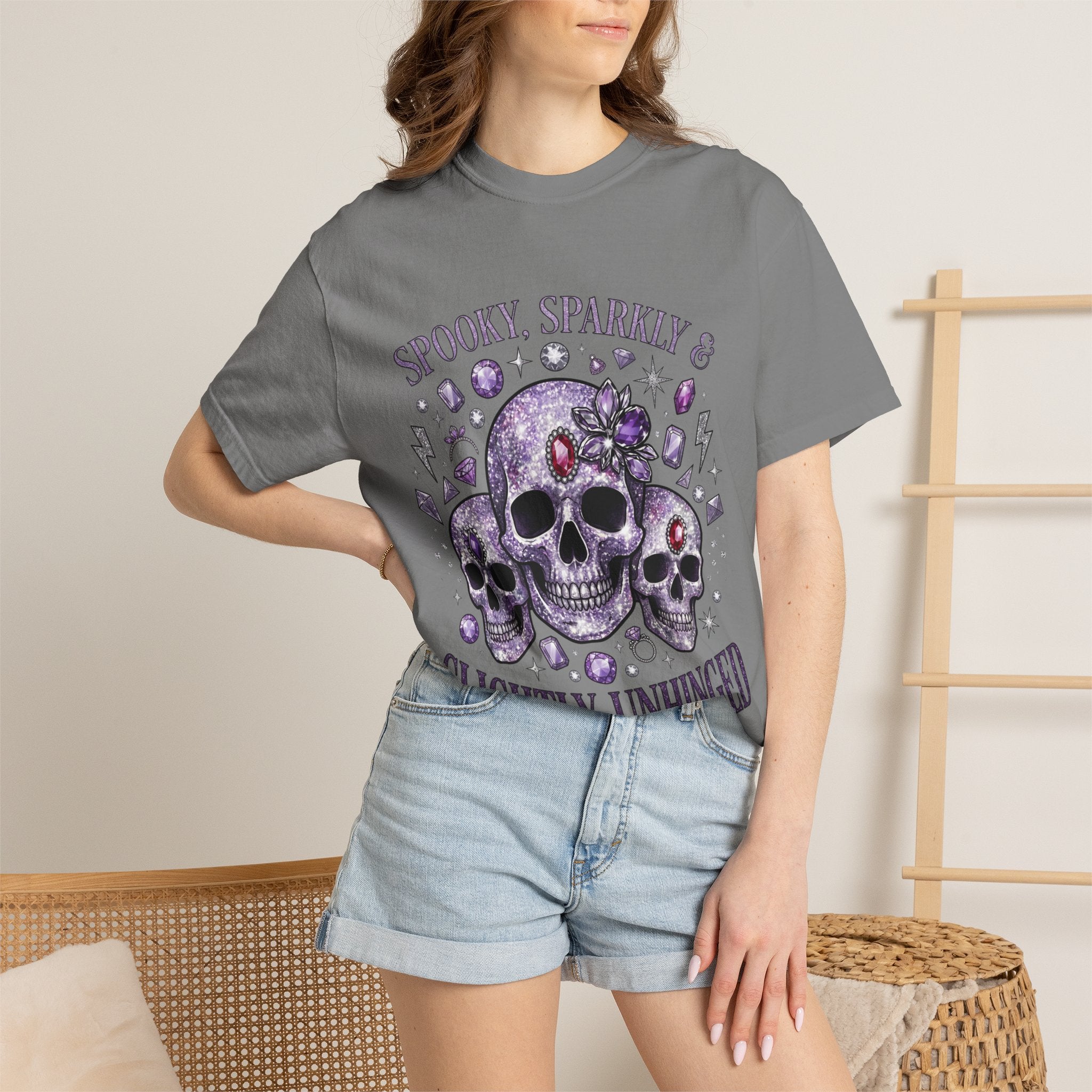 Spooky and Sparkly Tee - Comfort Colors