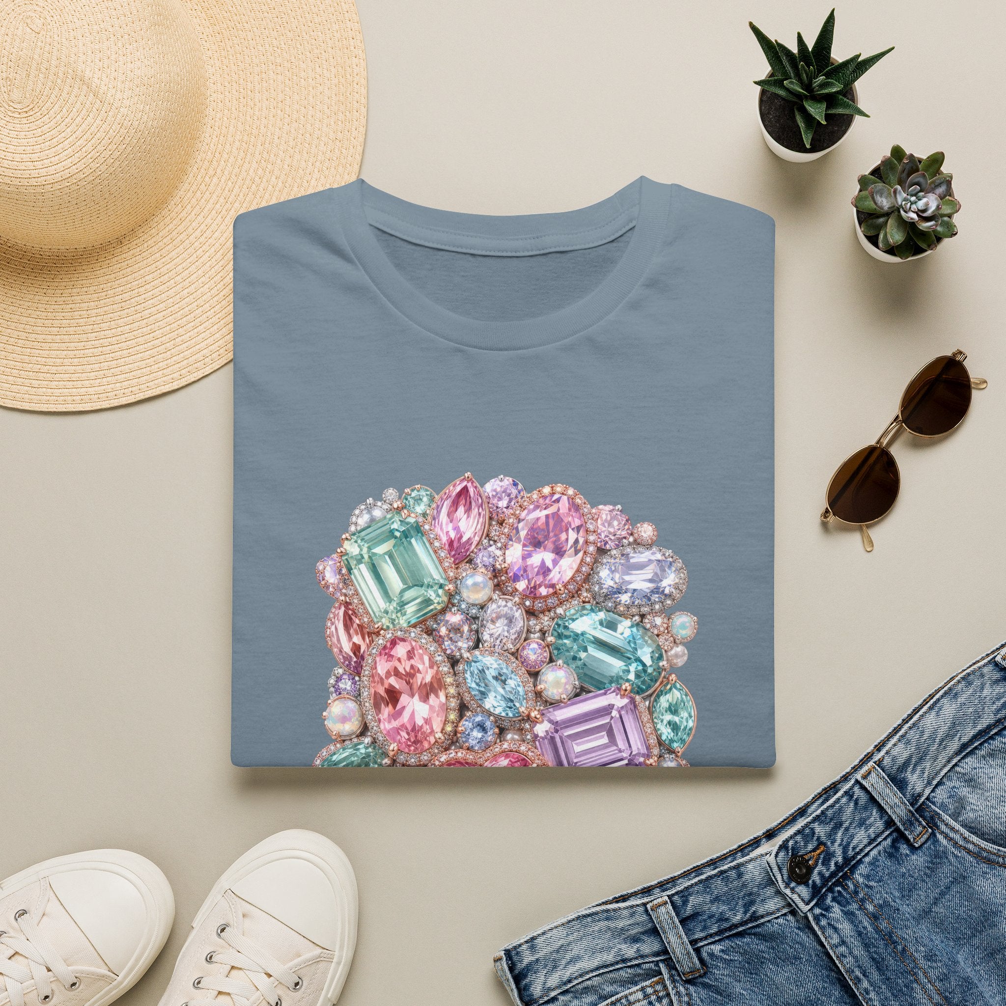 Halo Gemstone Tee - Gildan