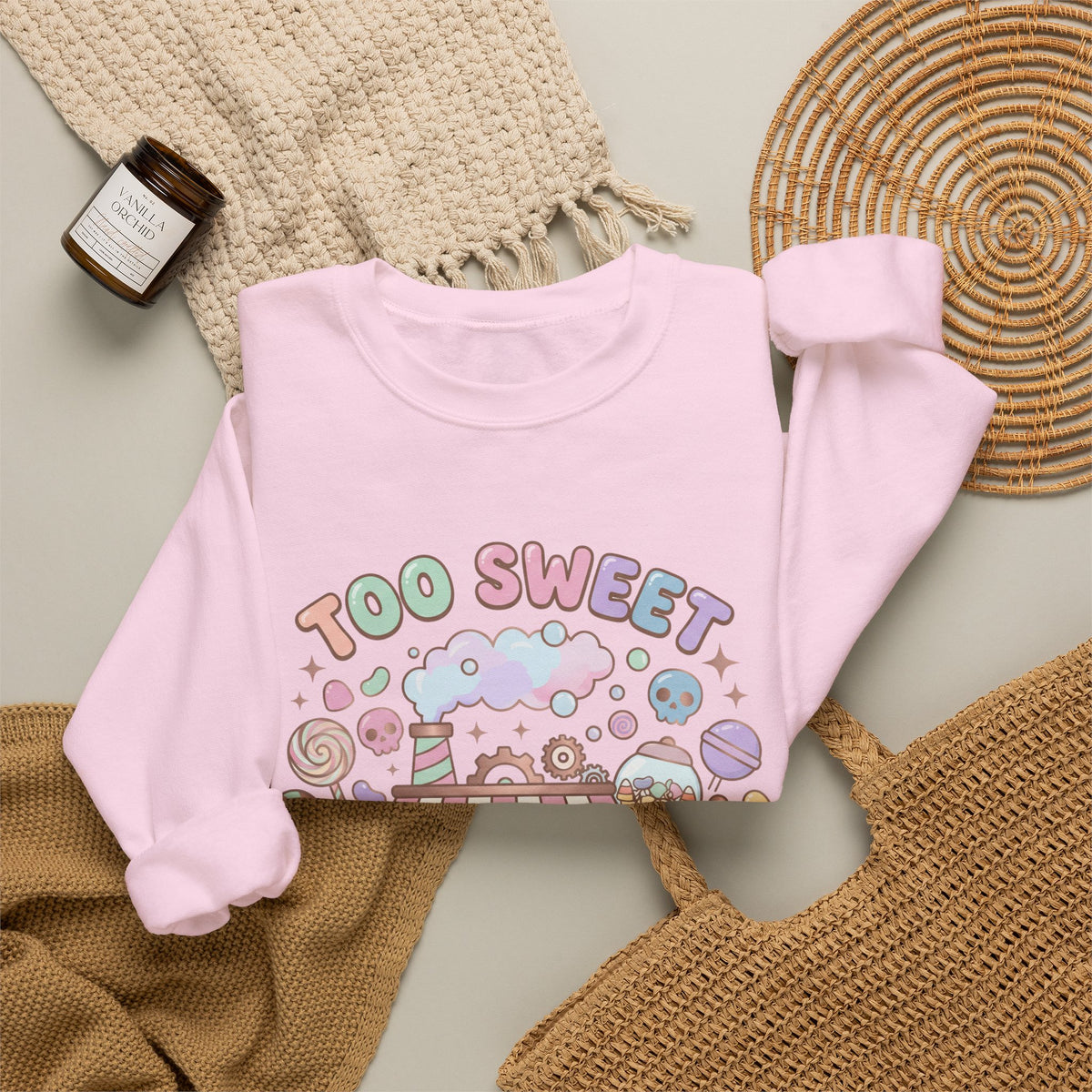 Too Sweet To Be Spooky Sweatshirt - Gildan