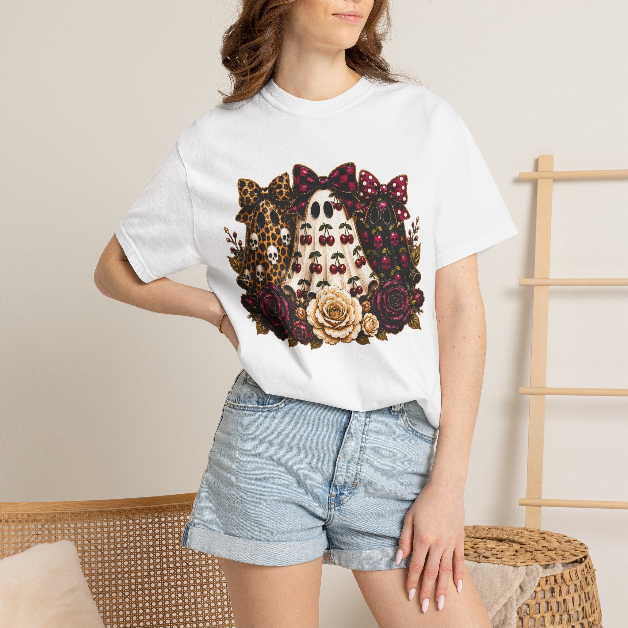 Cherry Ghosts Tee - Comfort Colors