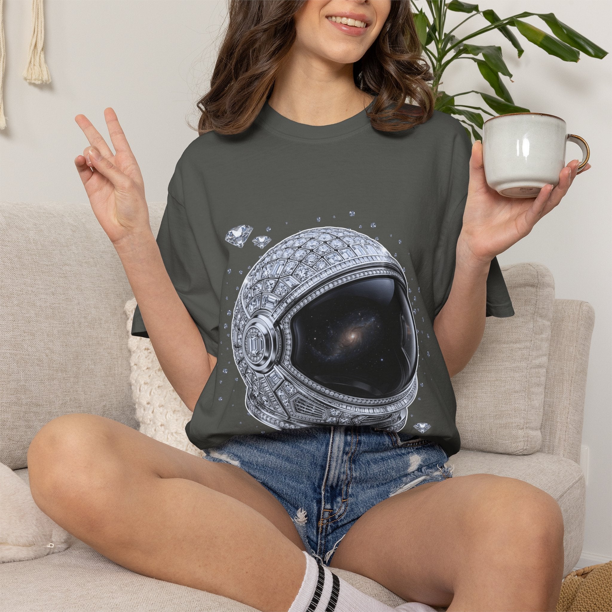 Sparkle Astronaut Tee - Comfort Colors