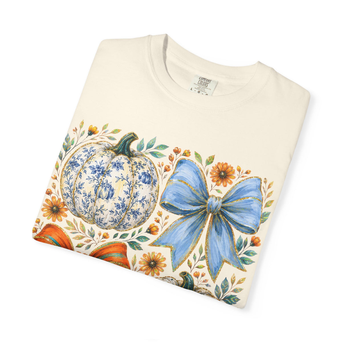 Pumpkin Bows Tee - Comfort Colors