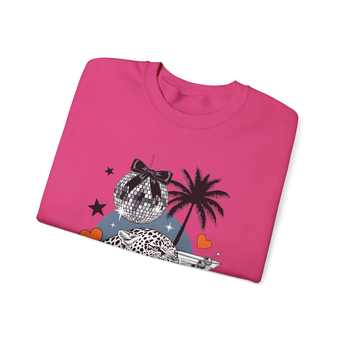 Disco Cheetah Sweatshirt - Gildan