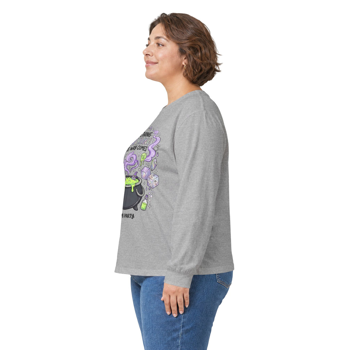 The Spooky Cauldron Long Sleeve Tee - Gildan