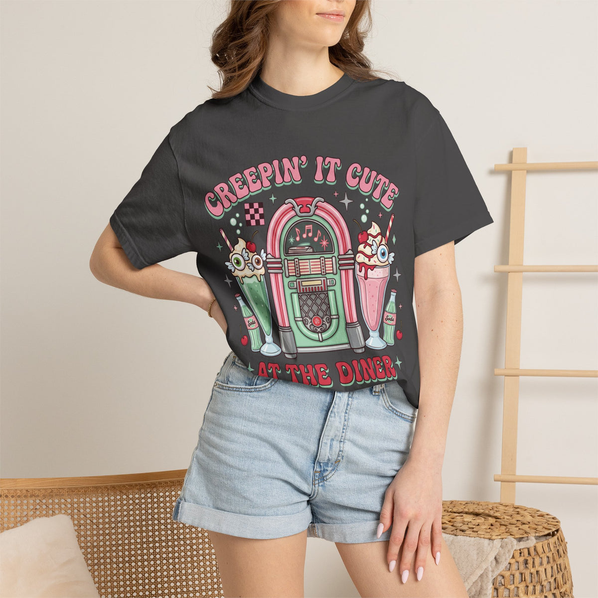 Creepin' It Cute Tee - Comfort Colors