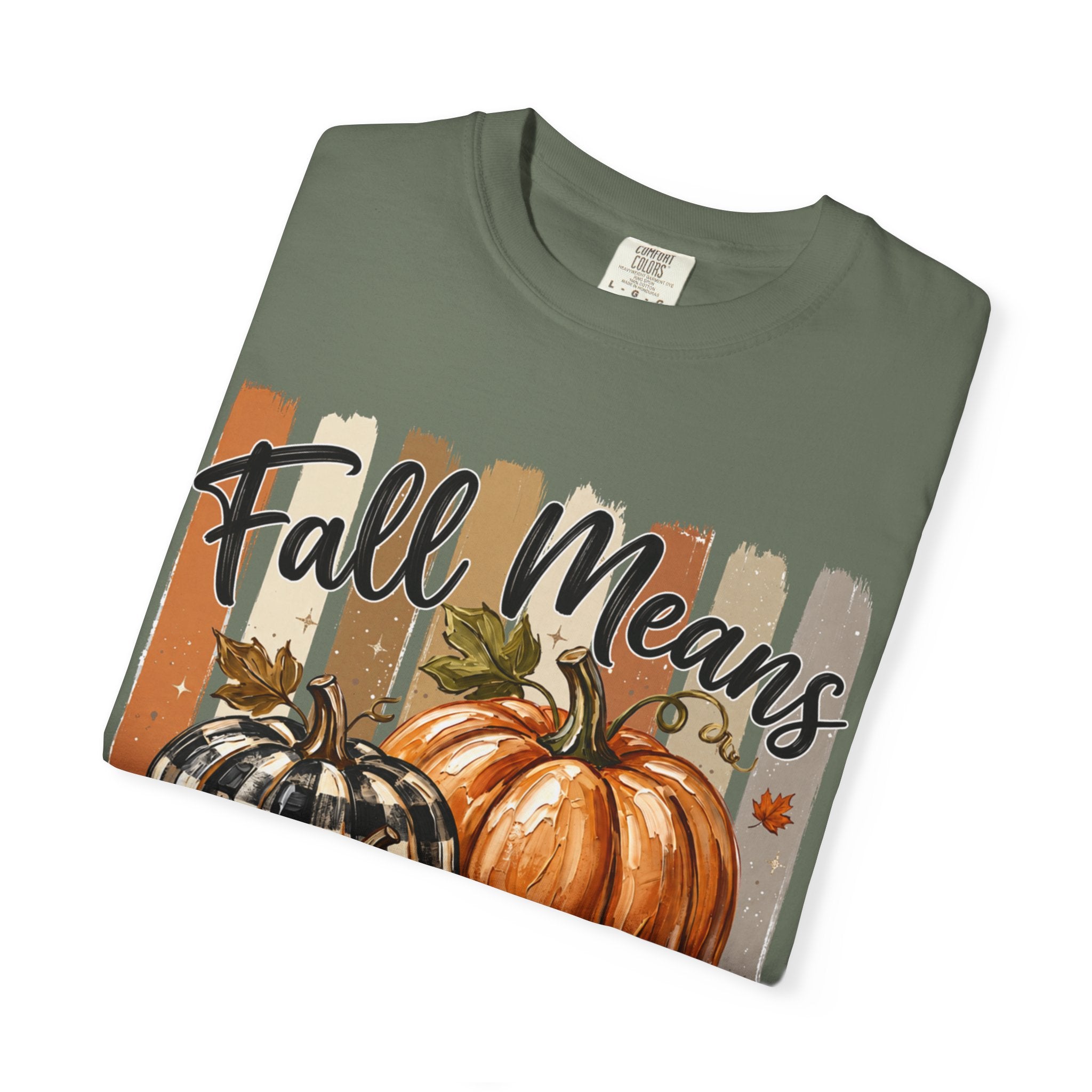 Fall Means Football Tee - Comfort Colors