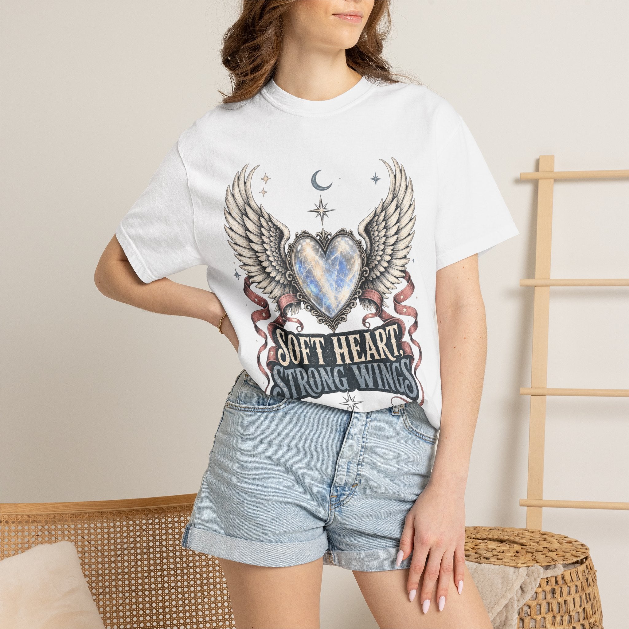 Soft Heart Strong Wings Tee - Comfort Colors