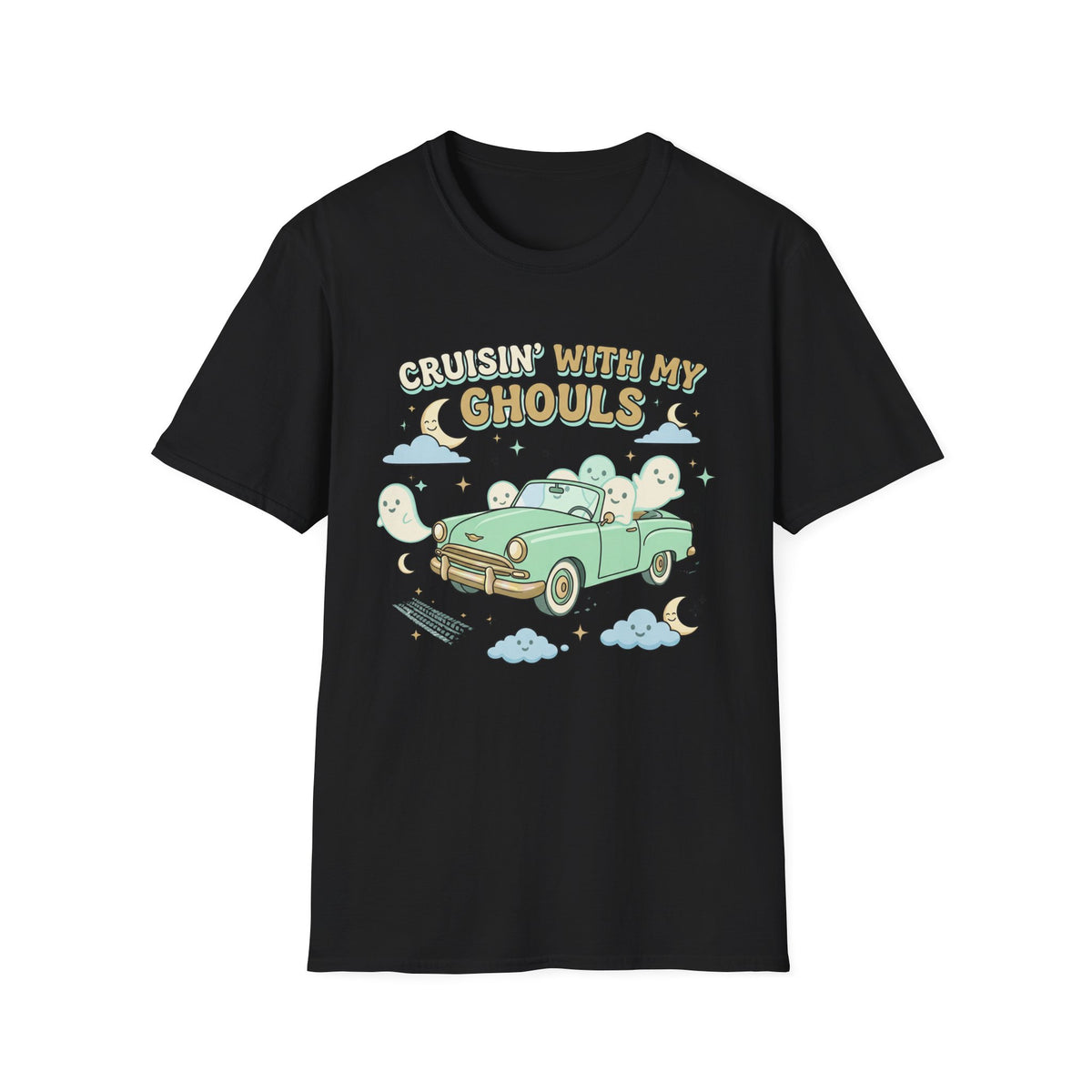 Cruisin' With My Ghouls Tee - Gildan