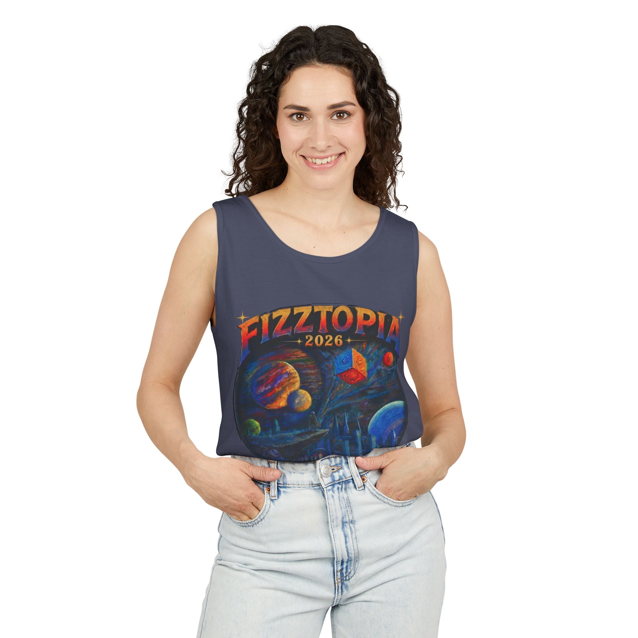Daddy Ring Bomb's Fizztopia Galaxy Tank - Comfort Colors