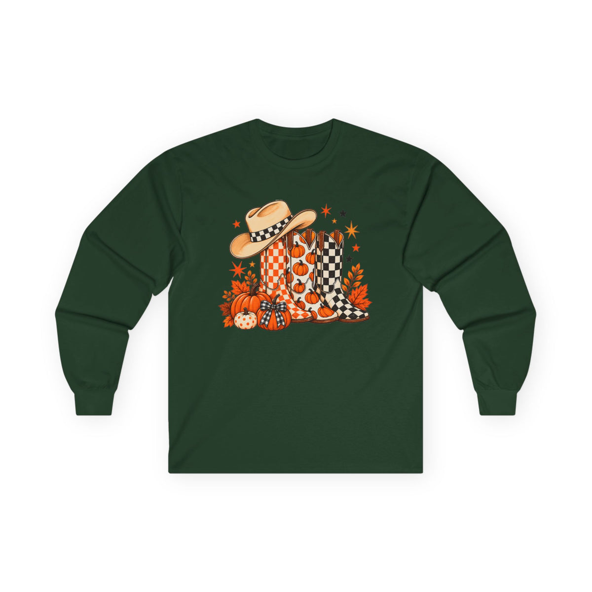 Halloween Boots Long Sleeve - Gildan
