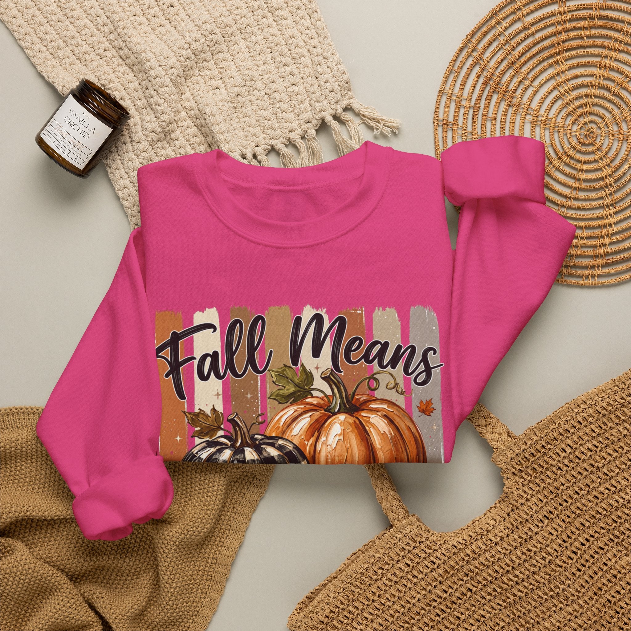 Fall Means Football Sweatshirt - Gildan