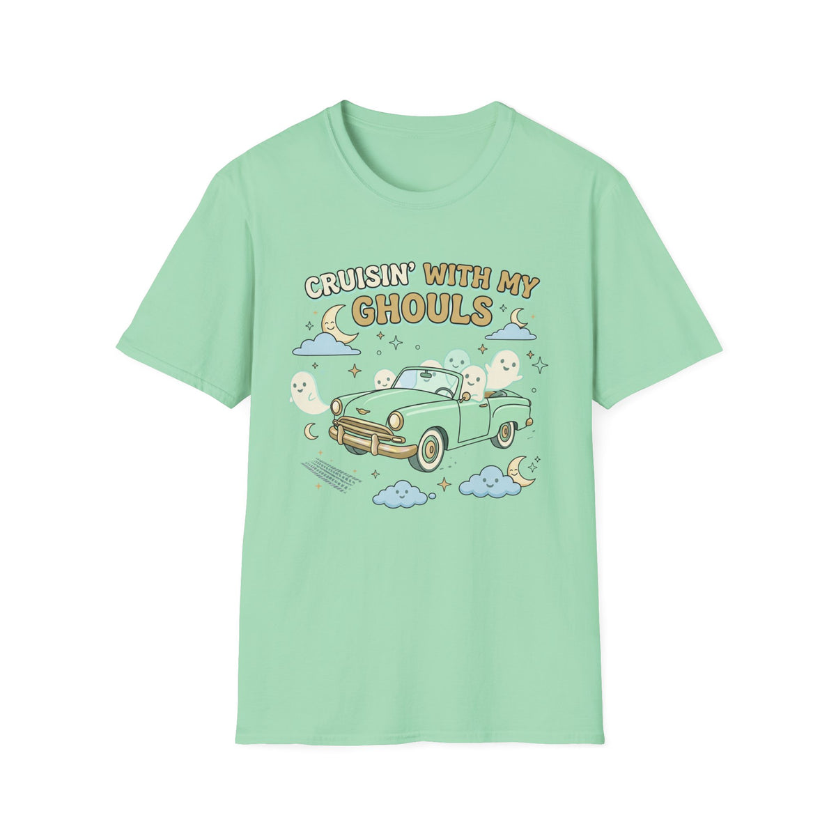 Cruisin' With My Ghouls Tee - Gildan