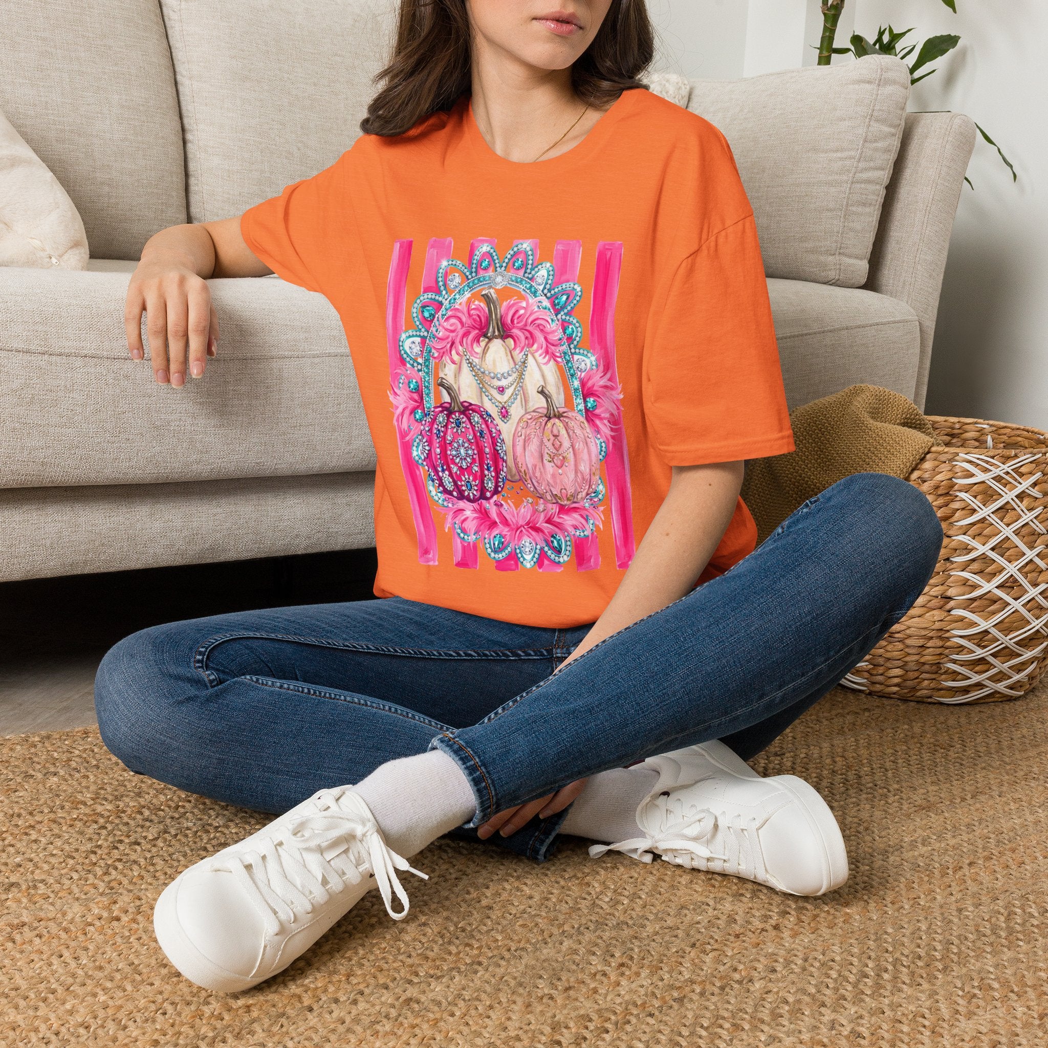 Pink Pumpkins Glam Tee - Gildan