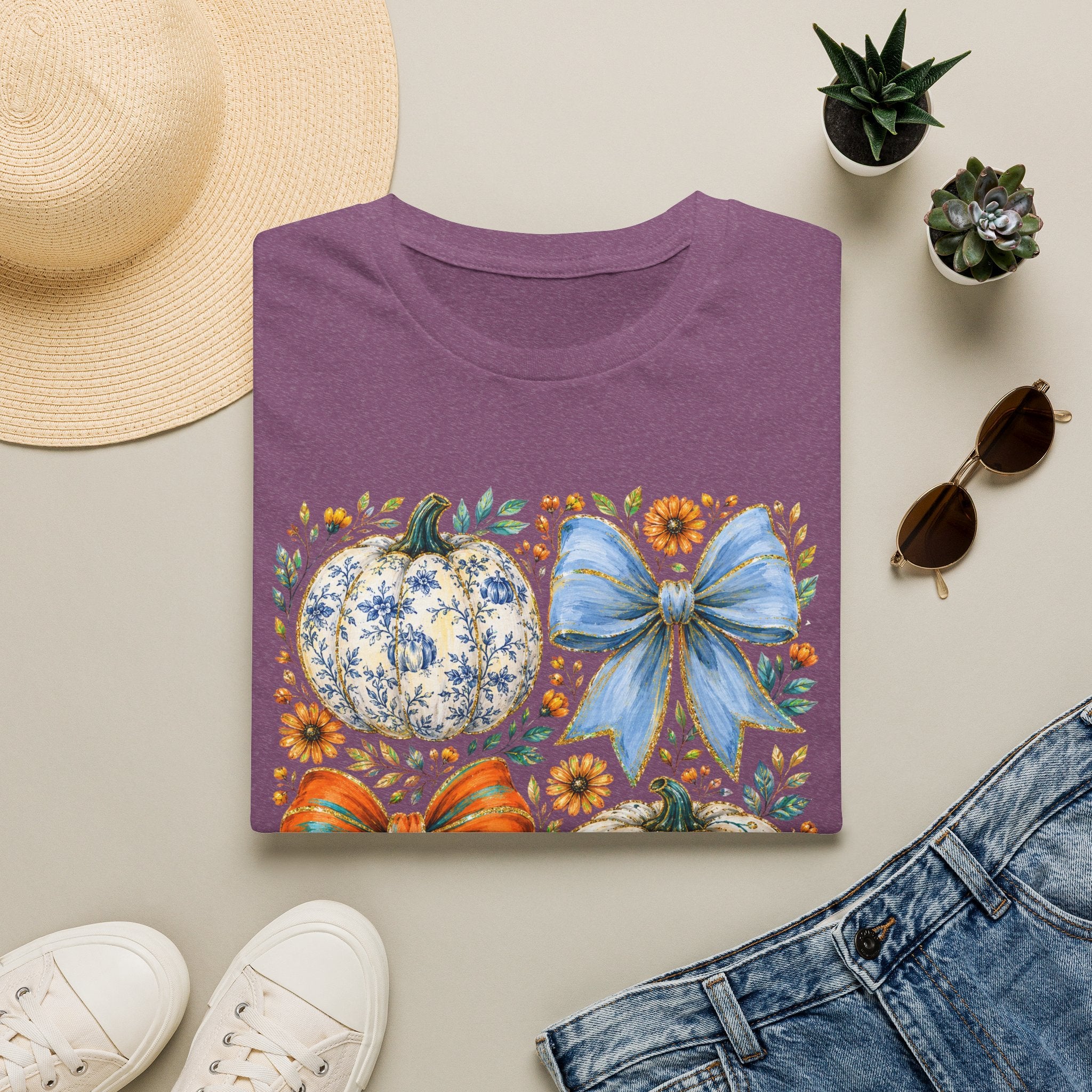 Pumpkin Bows Tee - Gildan