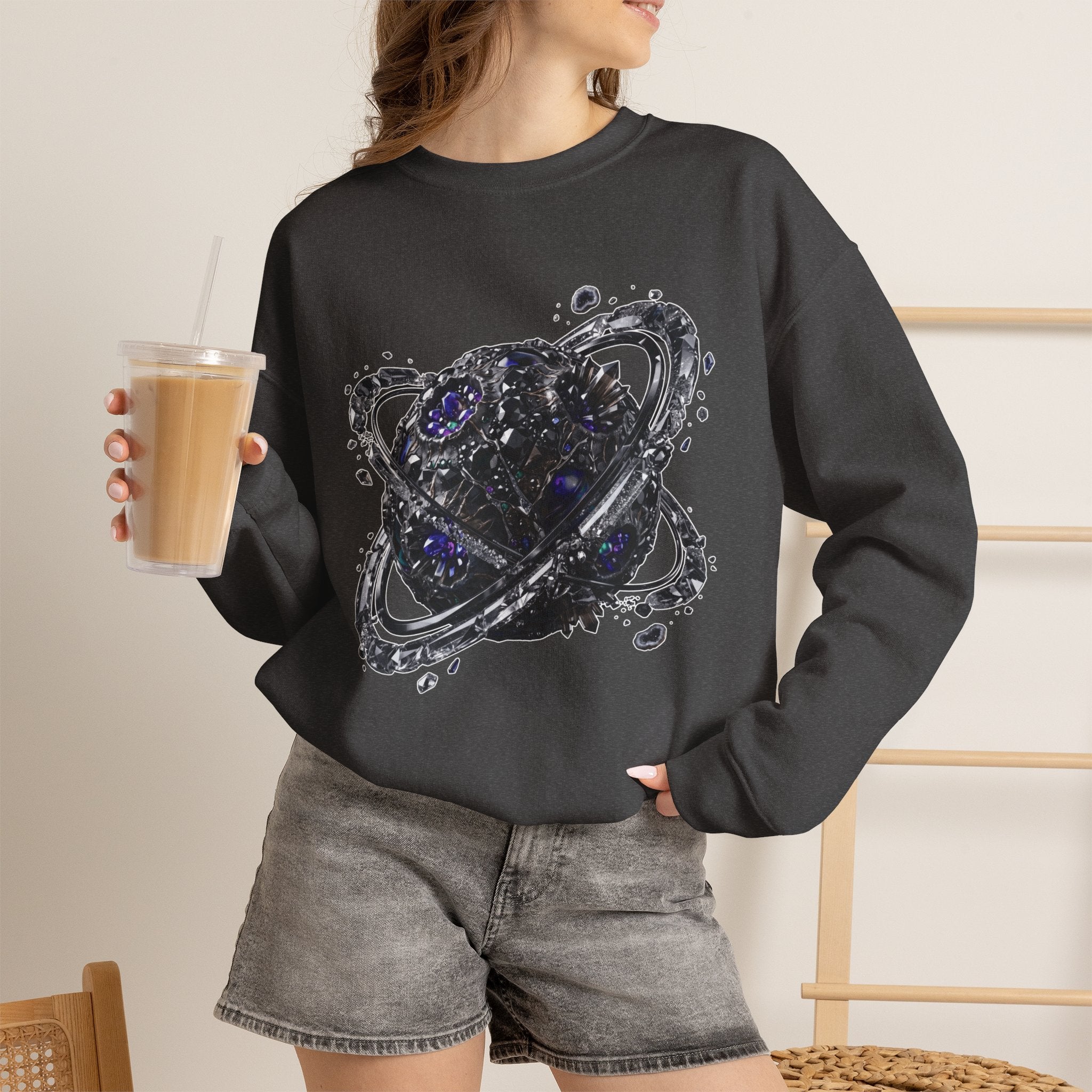 Galactic Planet Sweatshirt - Gildan