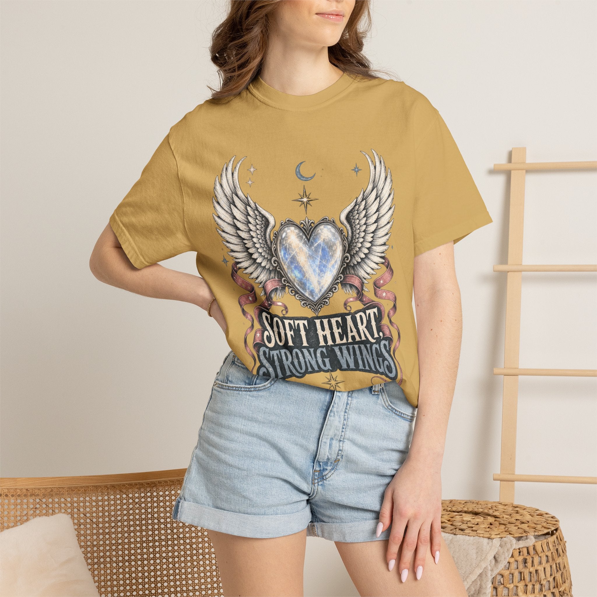 Soft Heart Strong Wings Tee - Comfort Colors