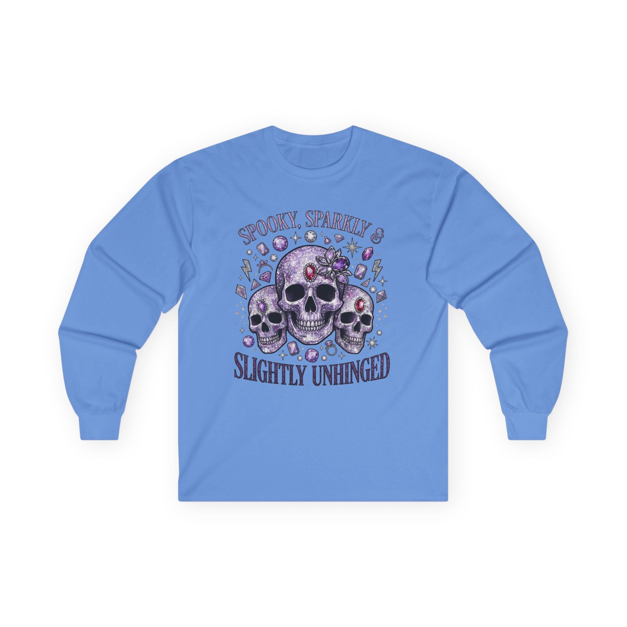 Spooky and Sparkly Long Sleeve Tee - Gildan