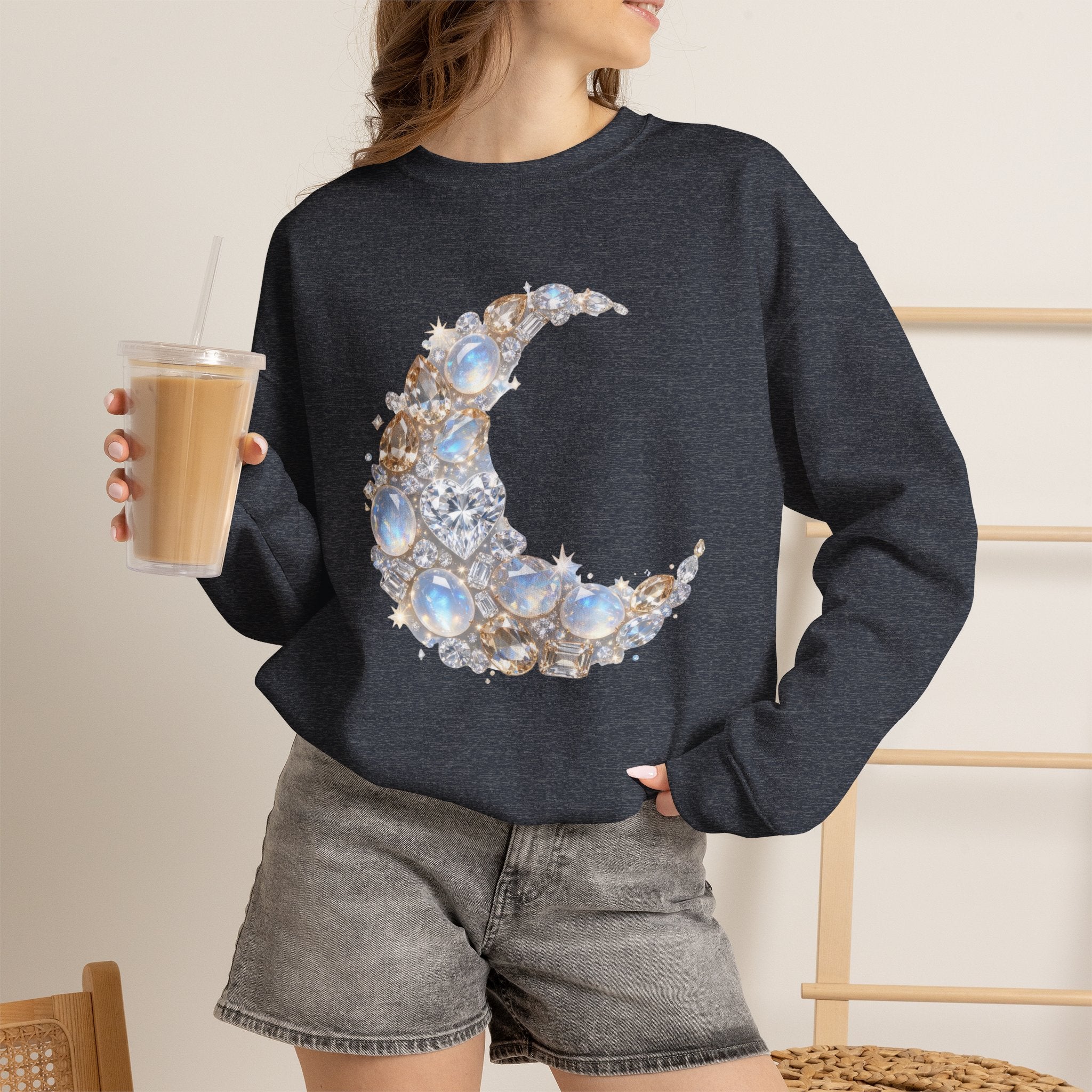 Crescent Moon Sweatshirt - Gildan