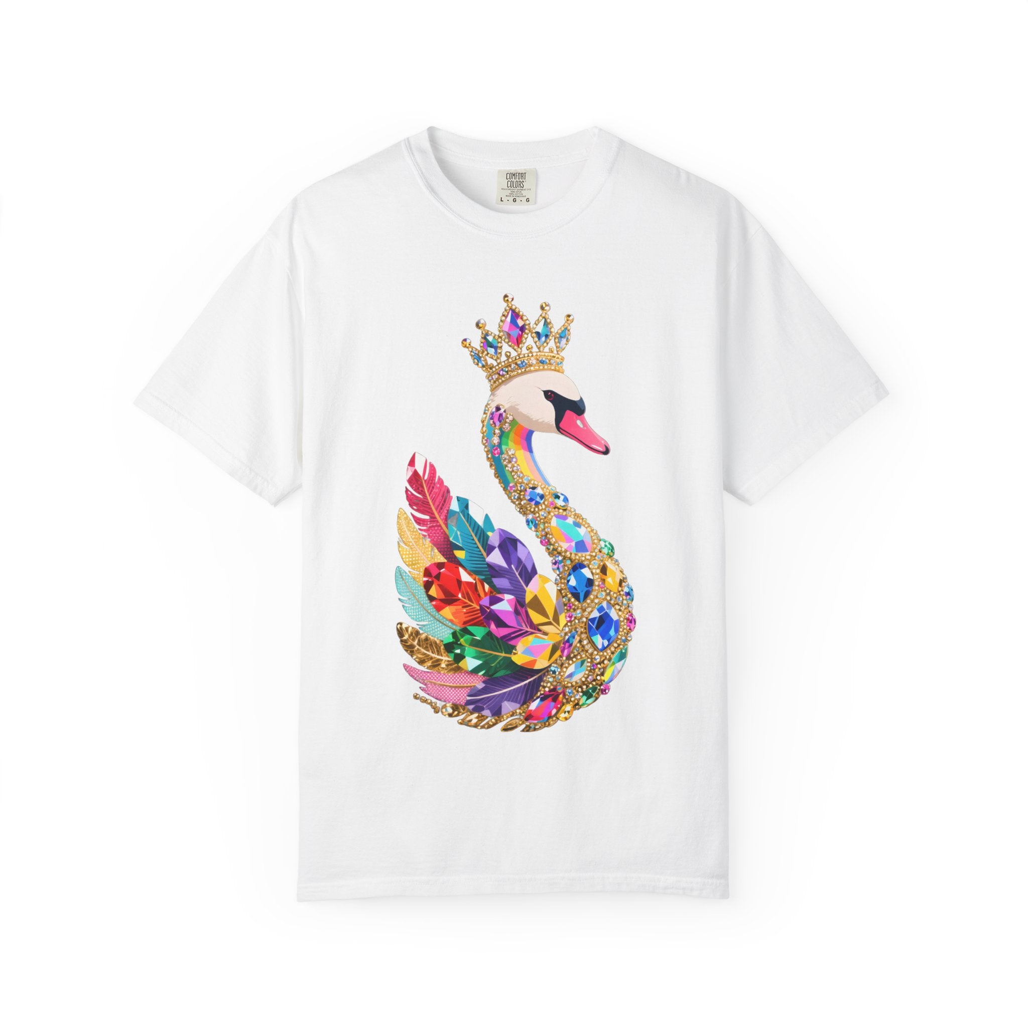Swan Crown Jewel T-Shirt — Comfort Colors Tee