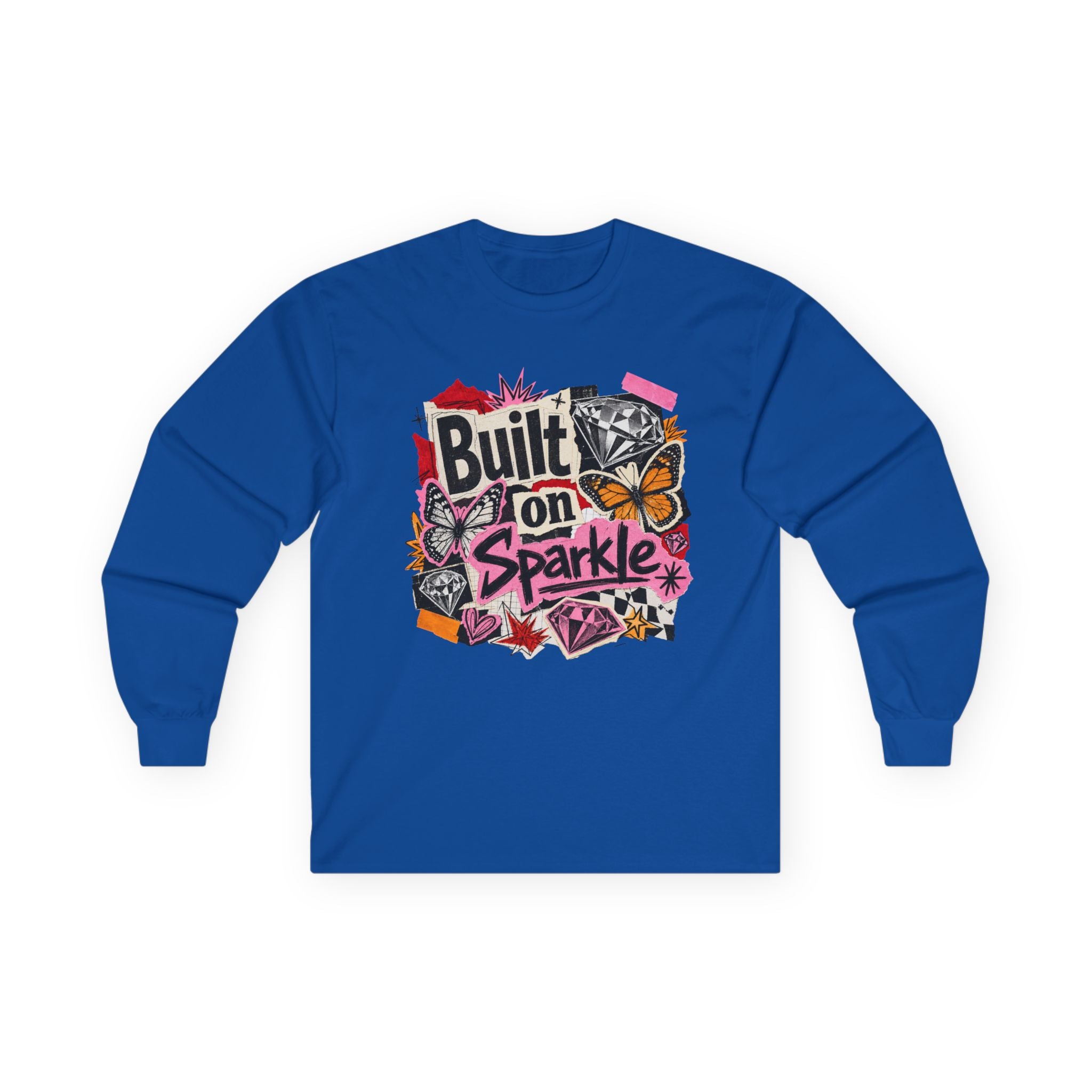 Built on Sparkle Long Sleeve Tee - Gildan