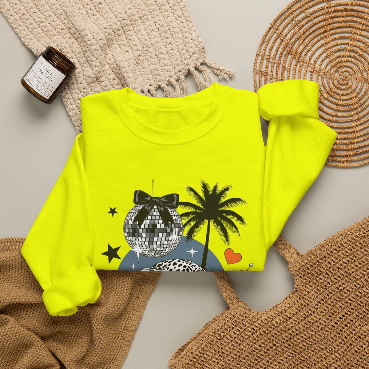 Disco Cheetah Sweatshirt - Gildan