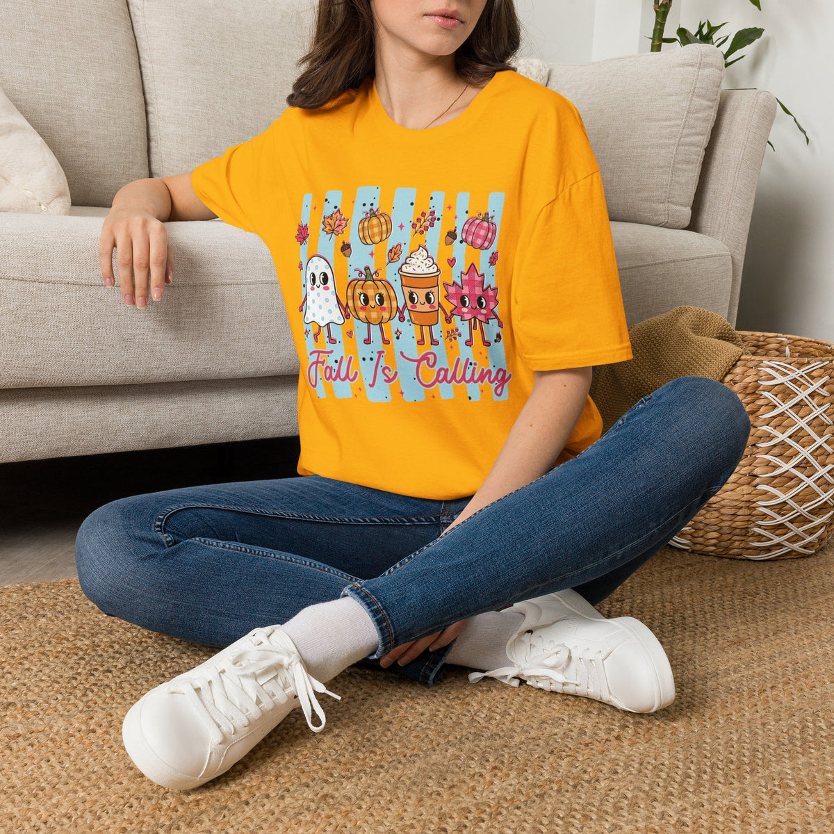 Fall Is Calling Tee - Gildan