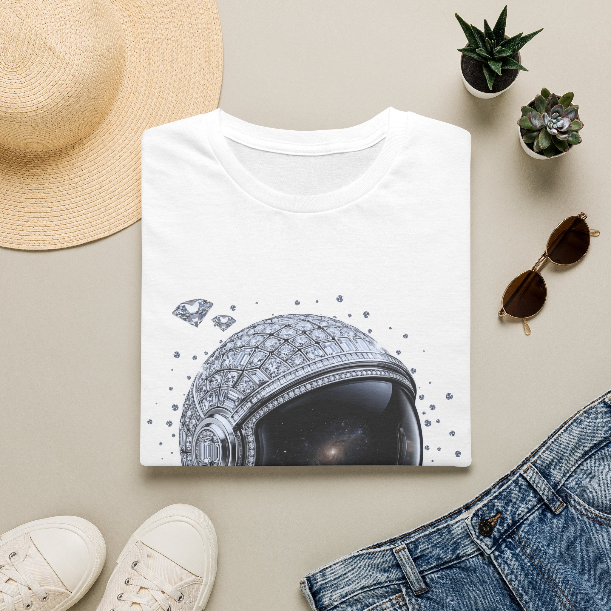 Sparkle Astronaut Tee - Gildan