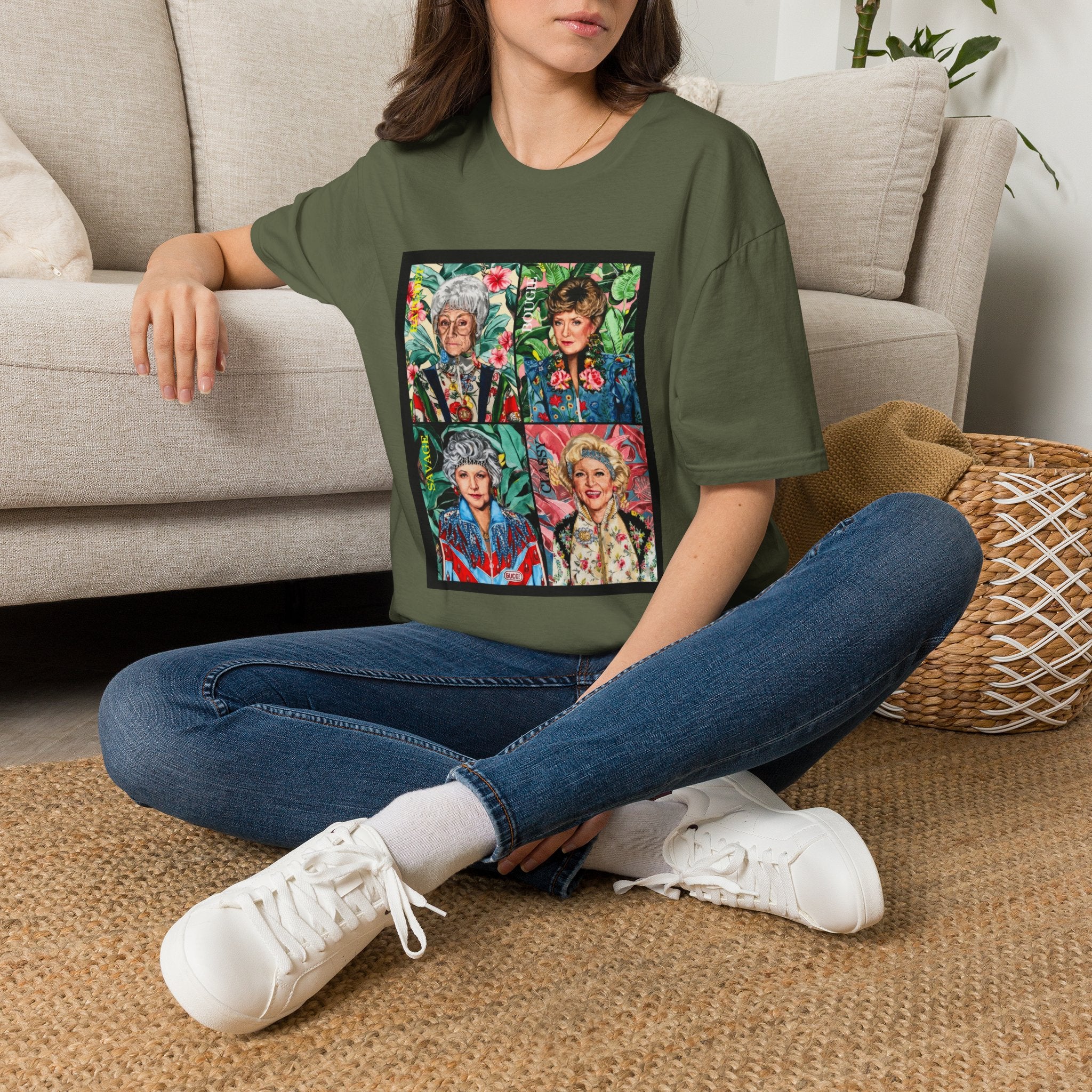 Golden Baddies Tee - Gildan