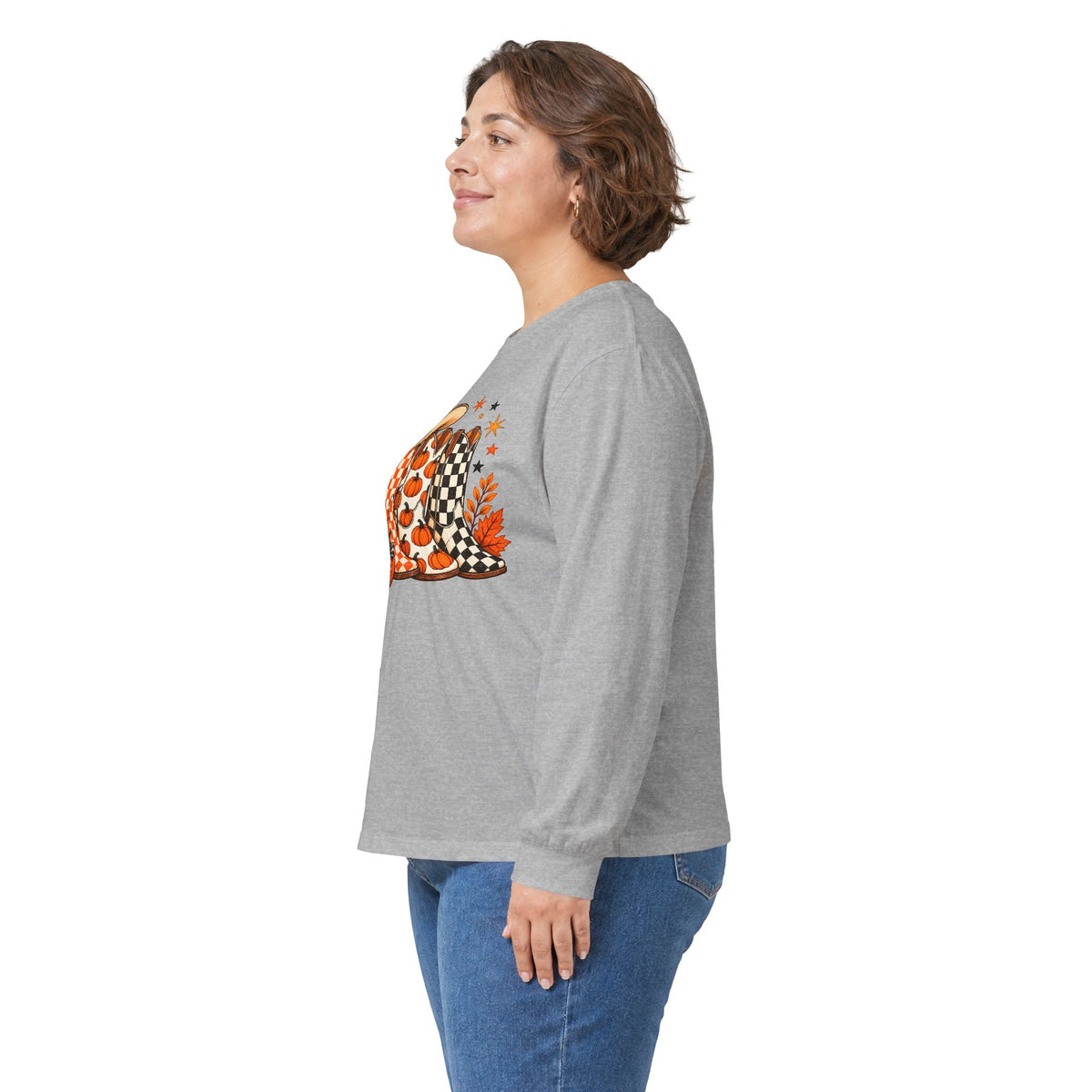 Halloween Boots Long Sleeve - Gildan