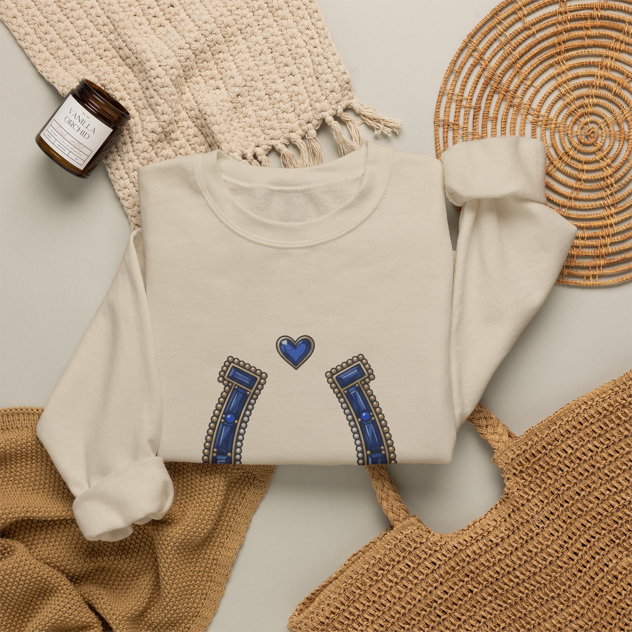 The Sapphire Horseshoe Sweatshirt - Gildan