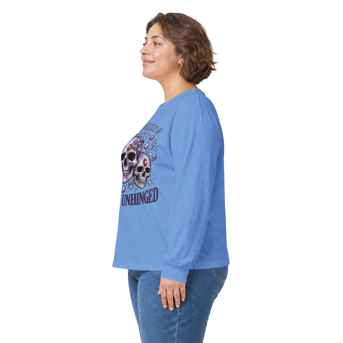 Spooky and Sparkly Long Sleeve Tee - Gildan