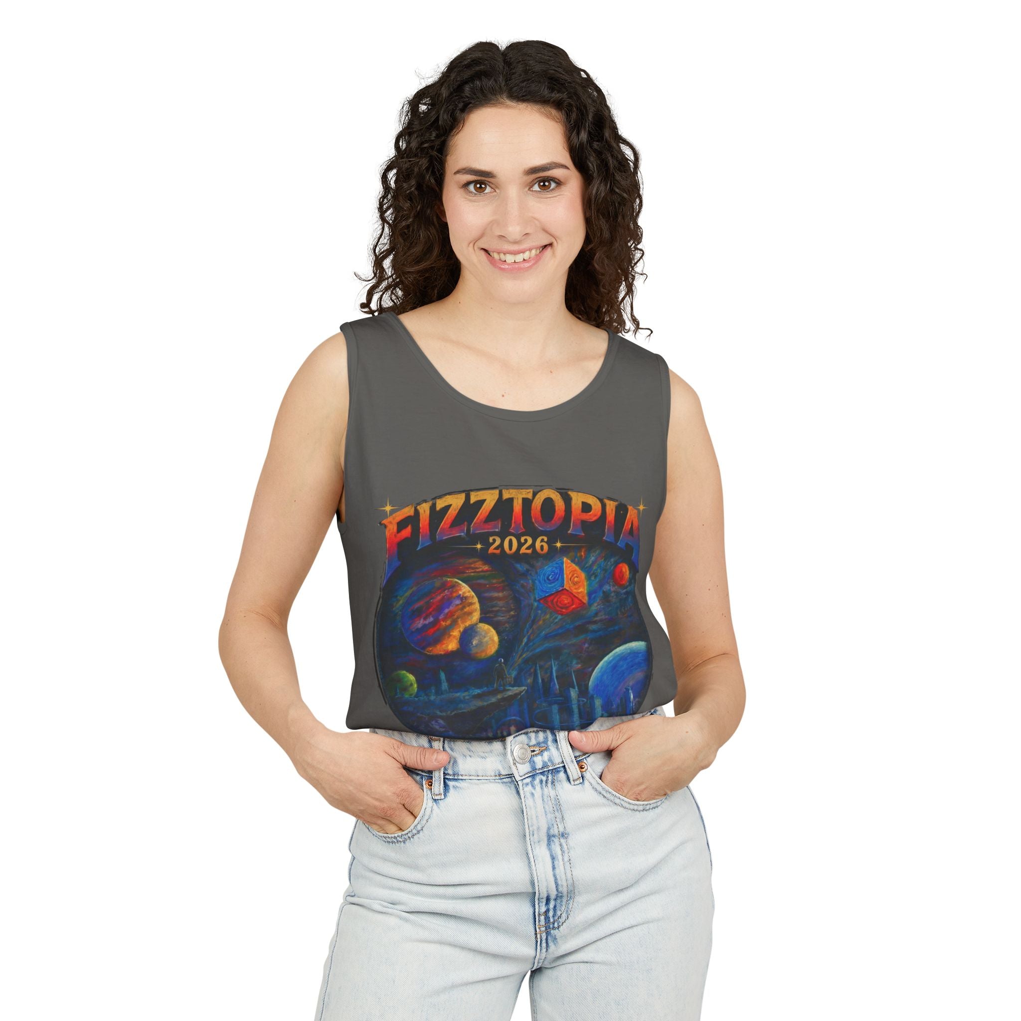 Daddy Ring Bomb's Fizztopia Galaxy Tank - Comfort Colors