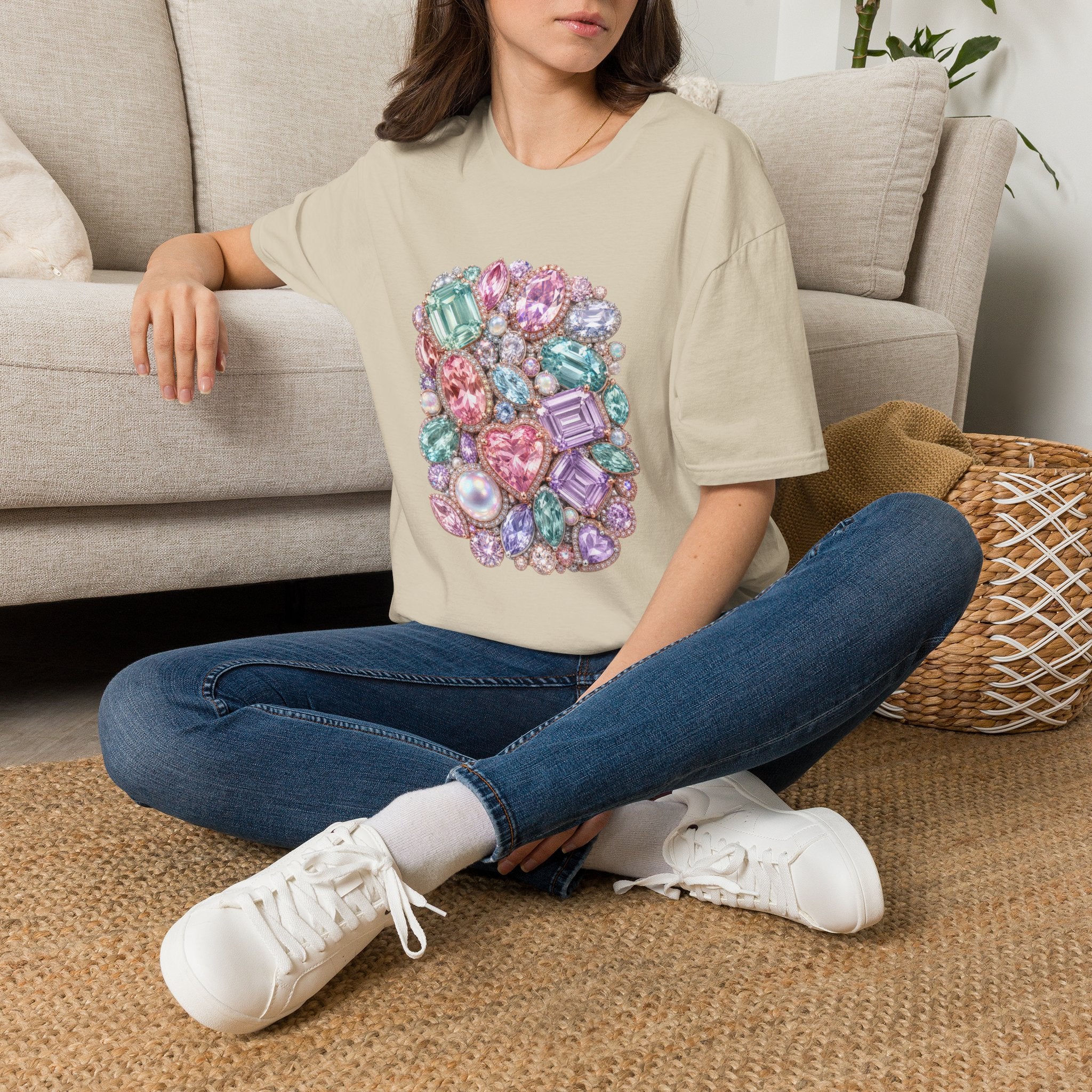 Halo Gemstone Tee - Gildan