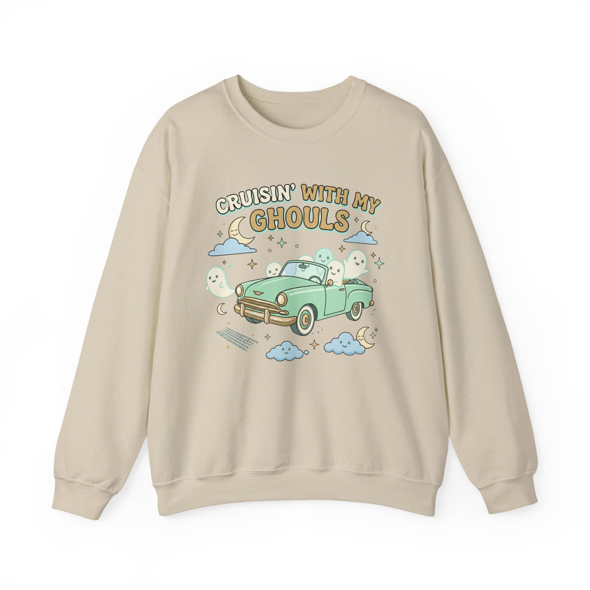 Cruisin' With My Ghouls Sweatshirt - Gildan