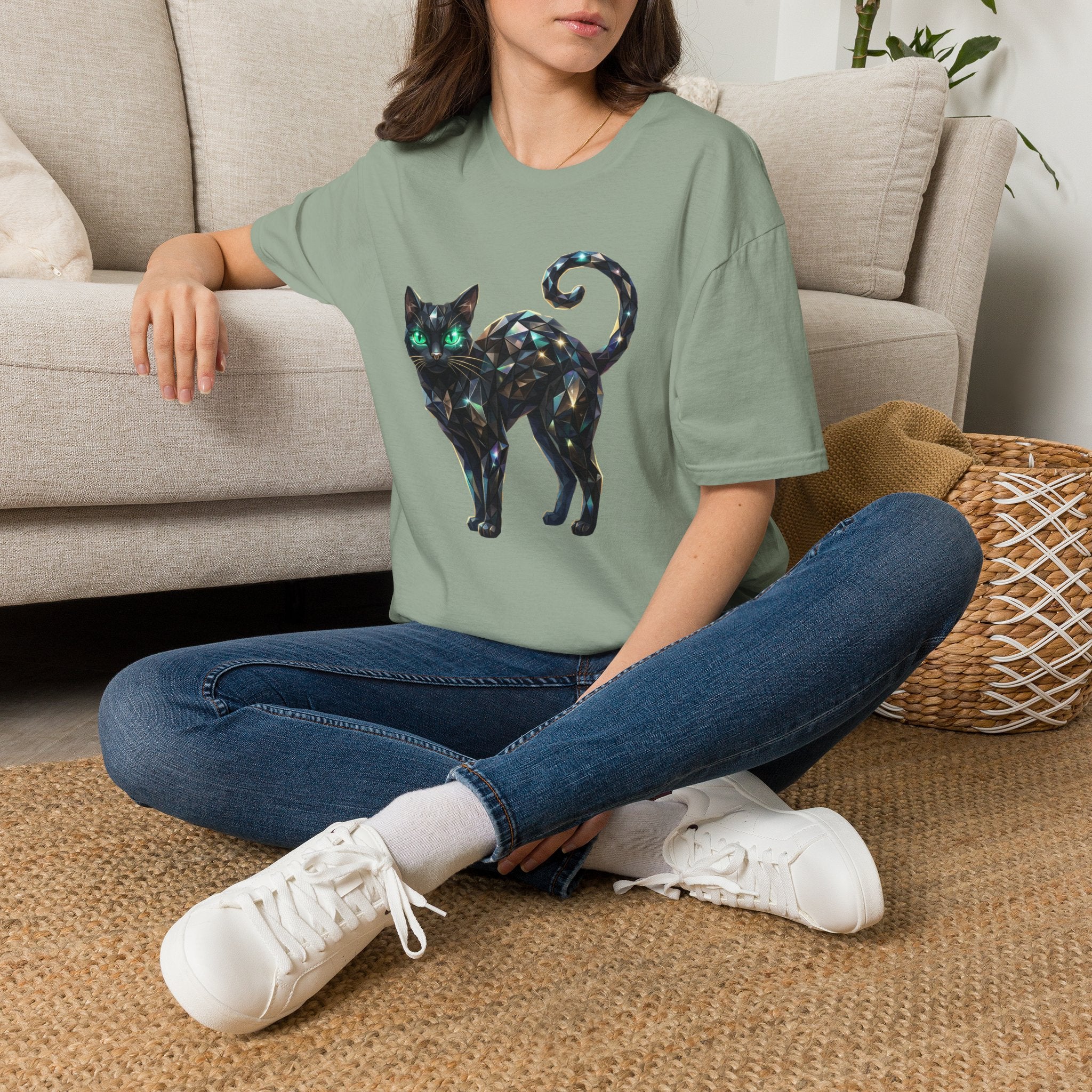 The Jeweled Cat Tee - Gildan