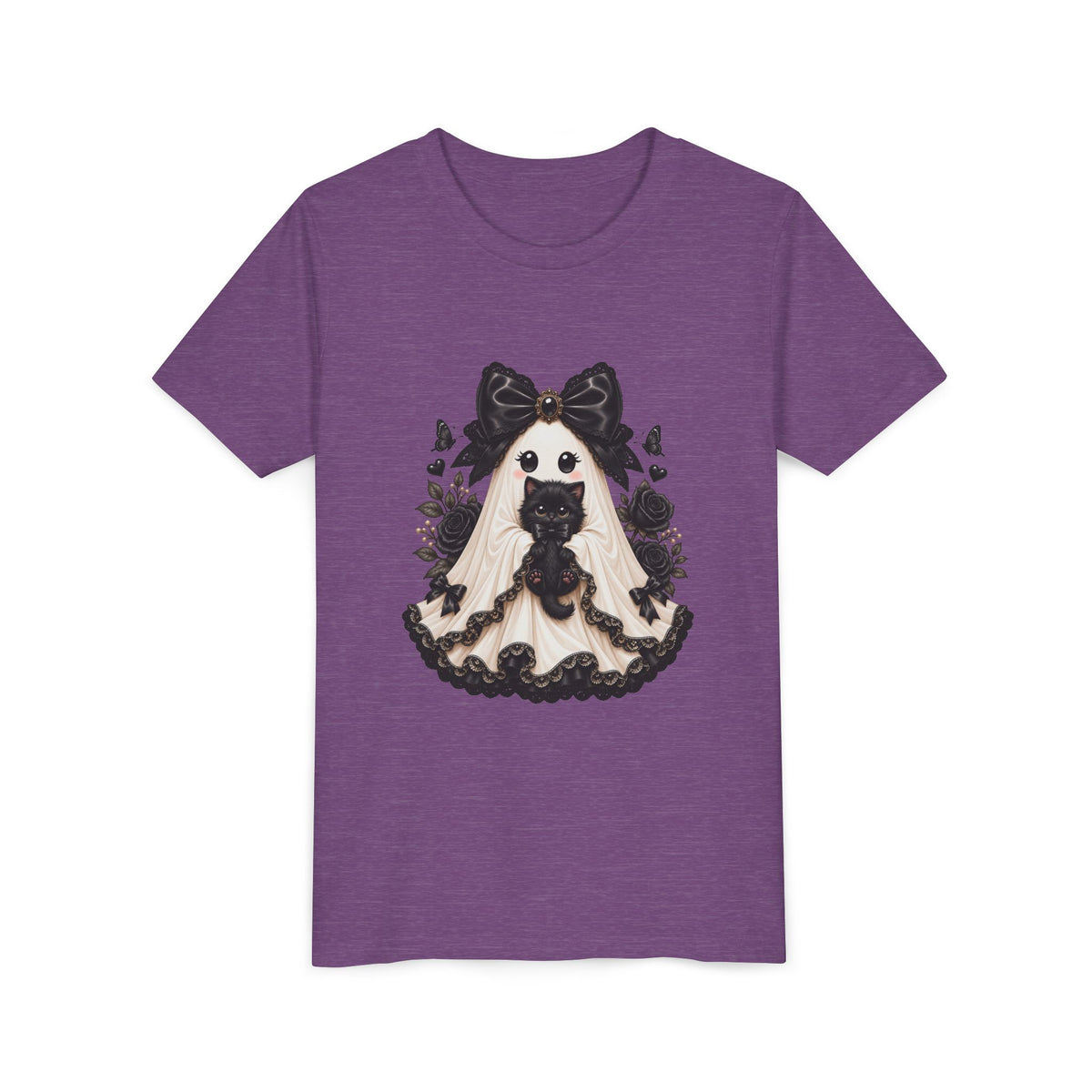 Lace Kitten Ghost Tee - Youth Tee