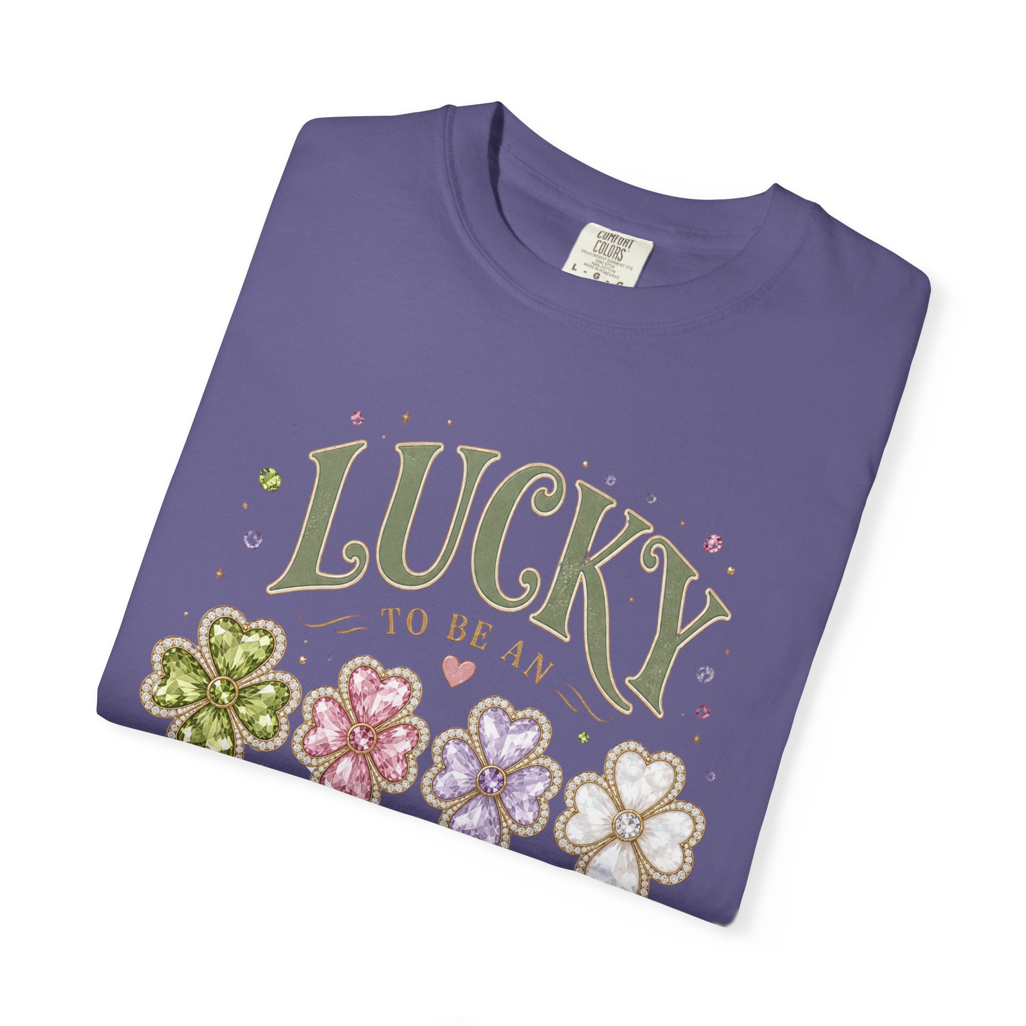 Lucky To Be an August Girl Tee - Comfort Colors