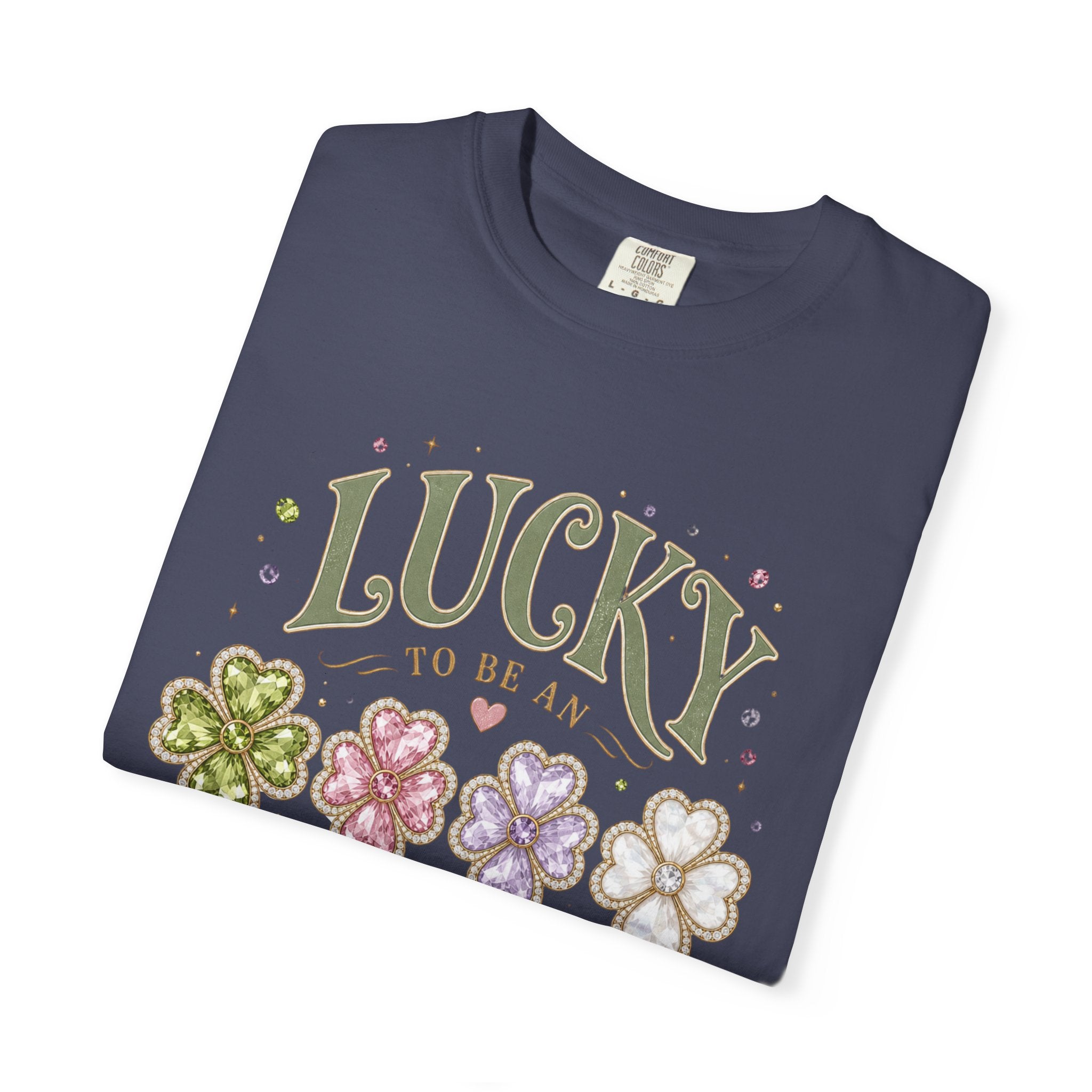 Lucky To Be an August Girl Tee - Comfort Colors