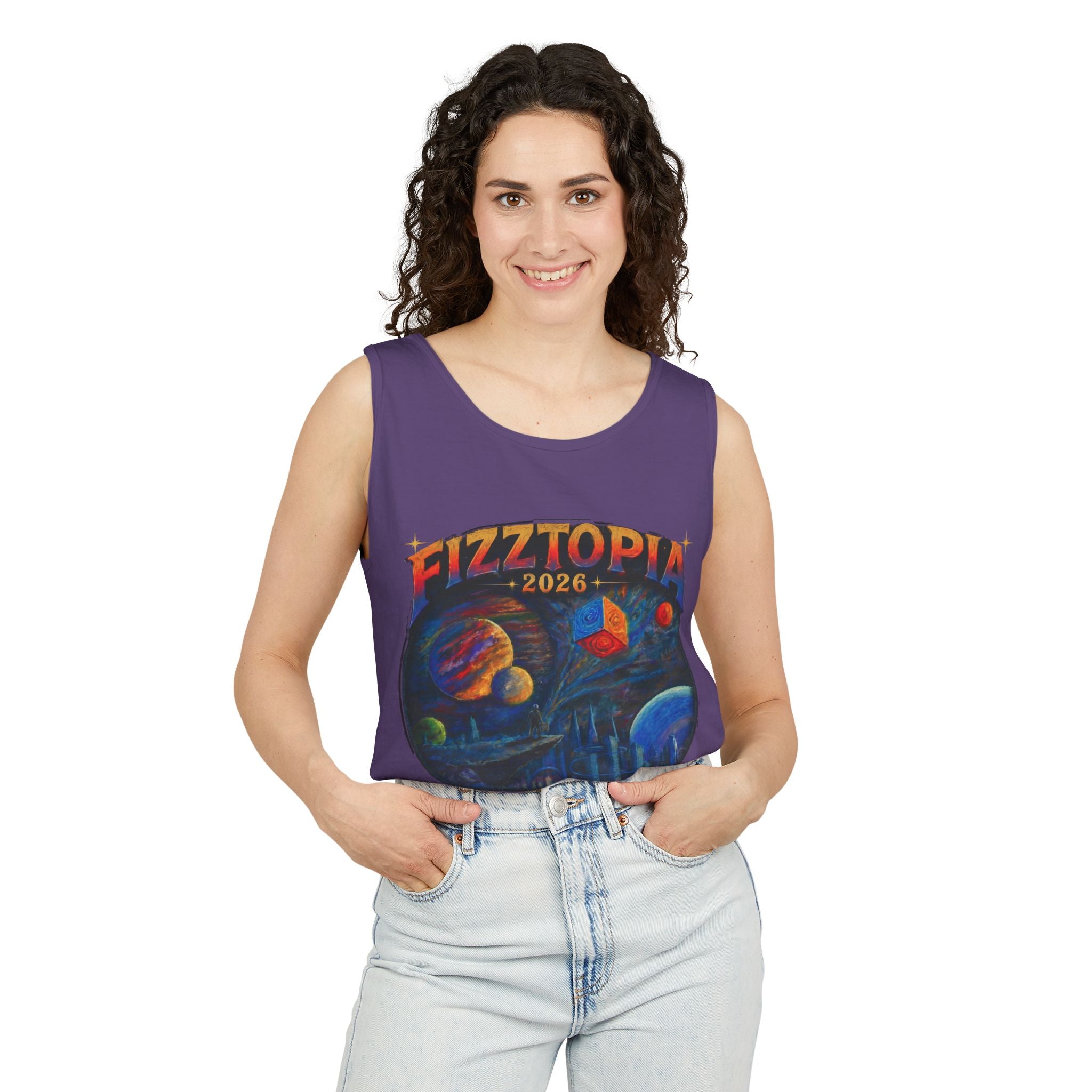 Daddy Ring Bomb's Fizztopia Galaxy Tank - Comfort Colors