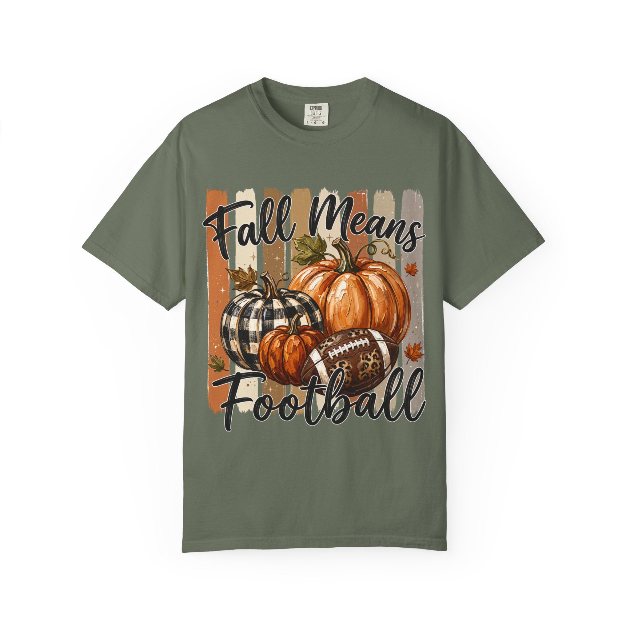 Fall Means Football Tee - Comfort Colors